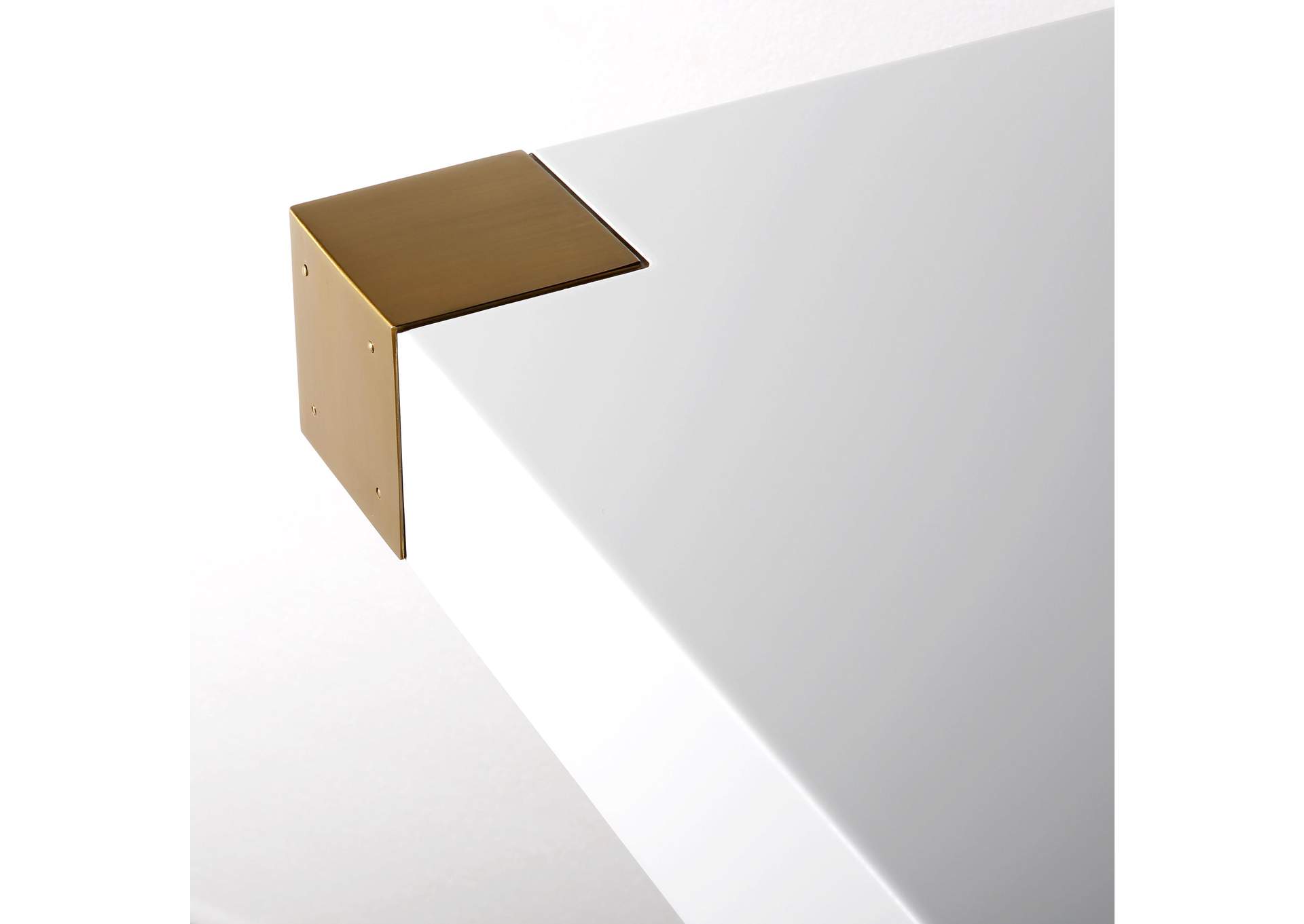 Adeline White Lacquer Dining Table image 6