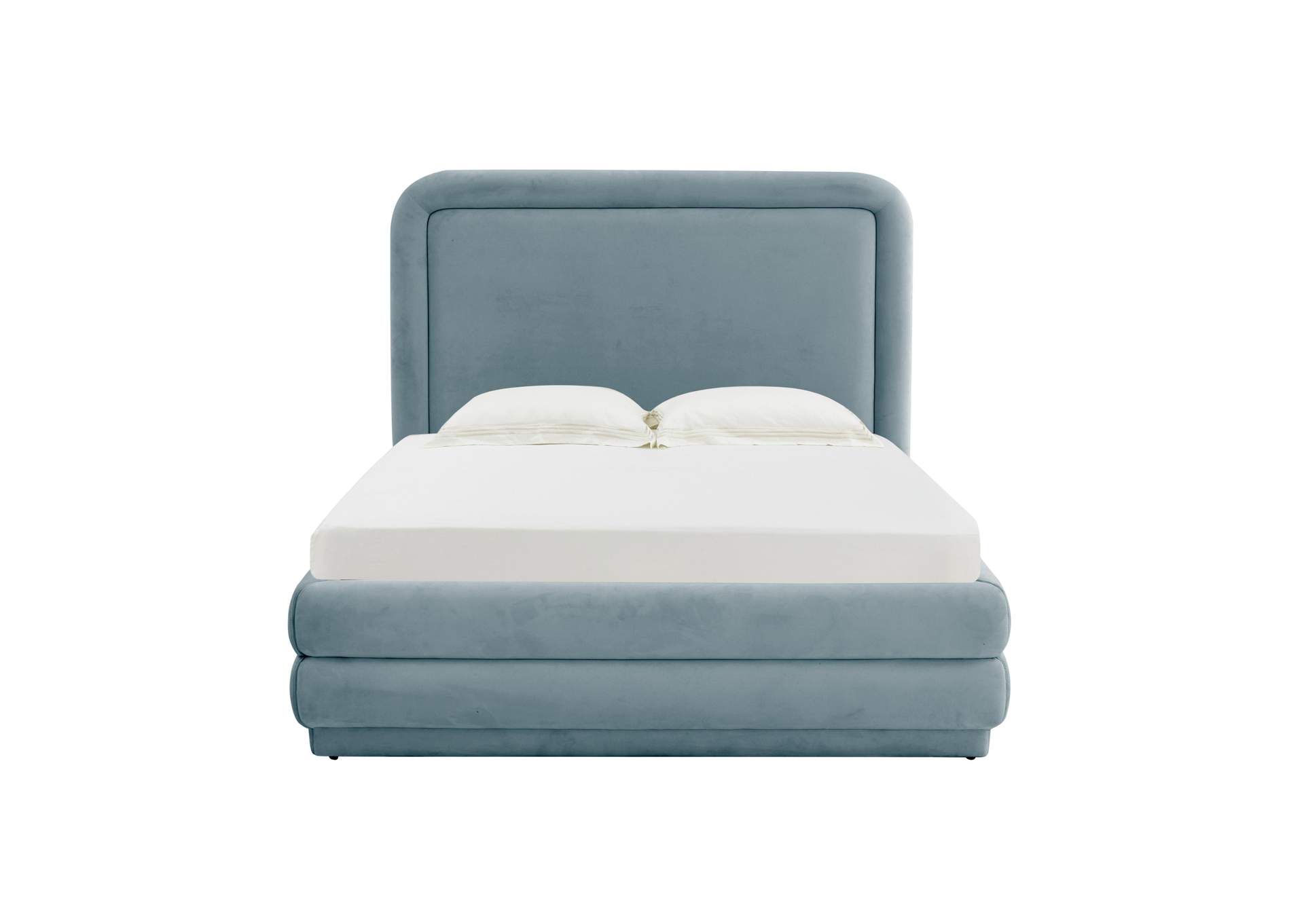 Briella Bluestone Velvet Full Bed image 7