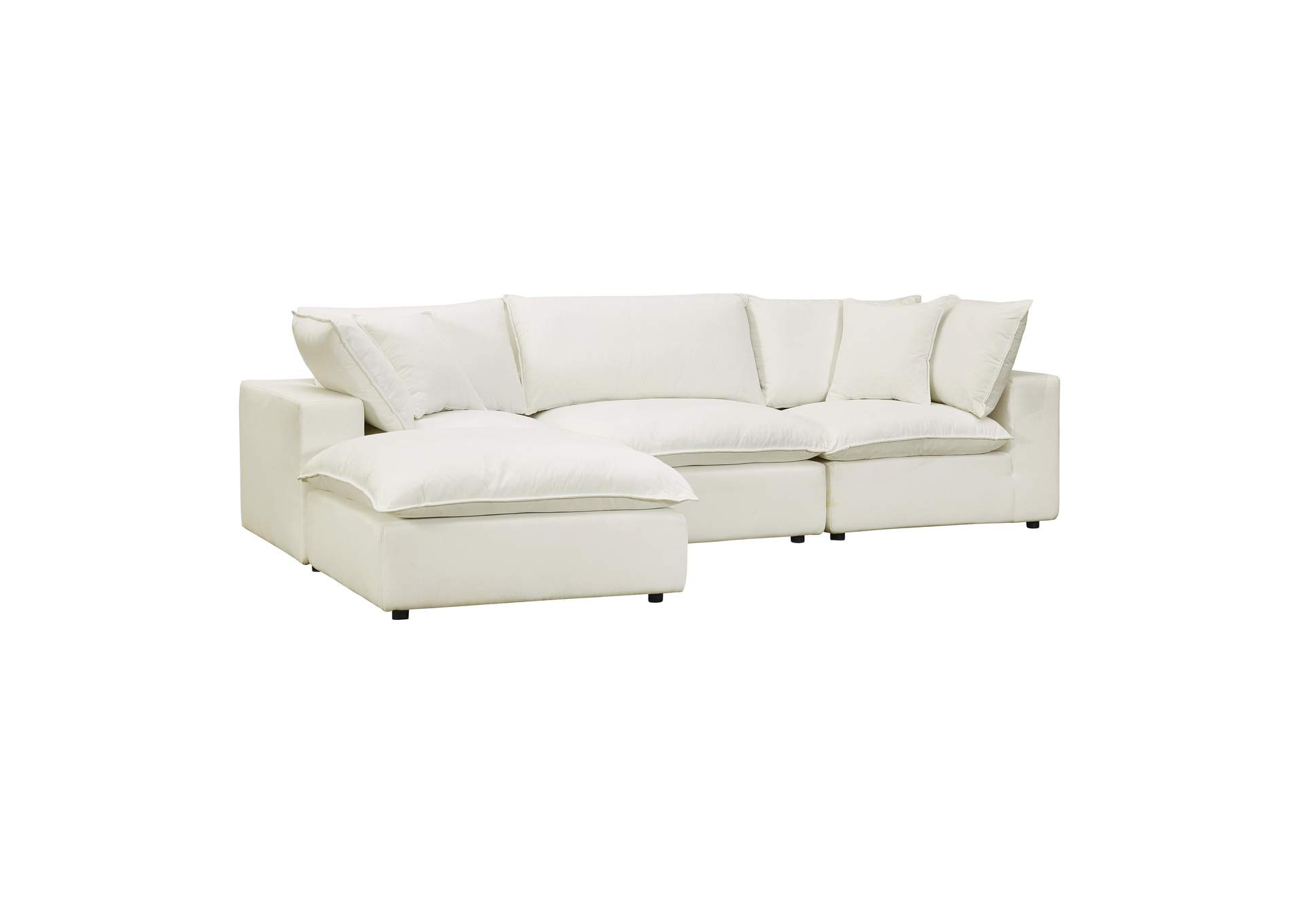 Cali Natural Performance Fabric Modular 4 Piece Sectional image 1