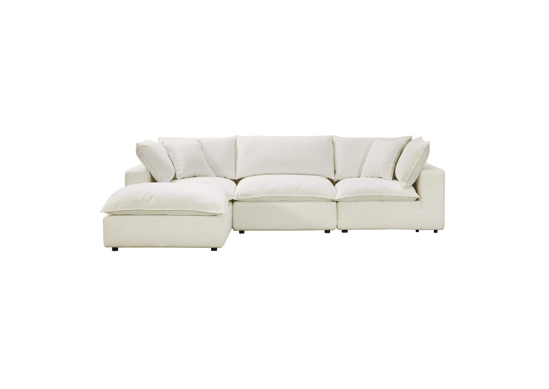 Cali Natural Performance Fabric Modular 4 Piece Sectional image 4