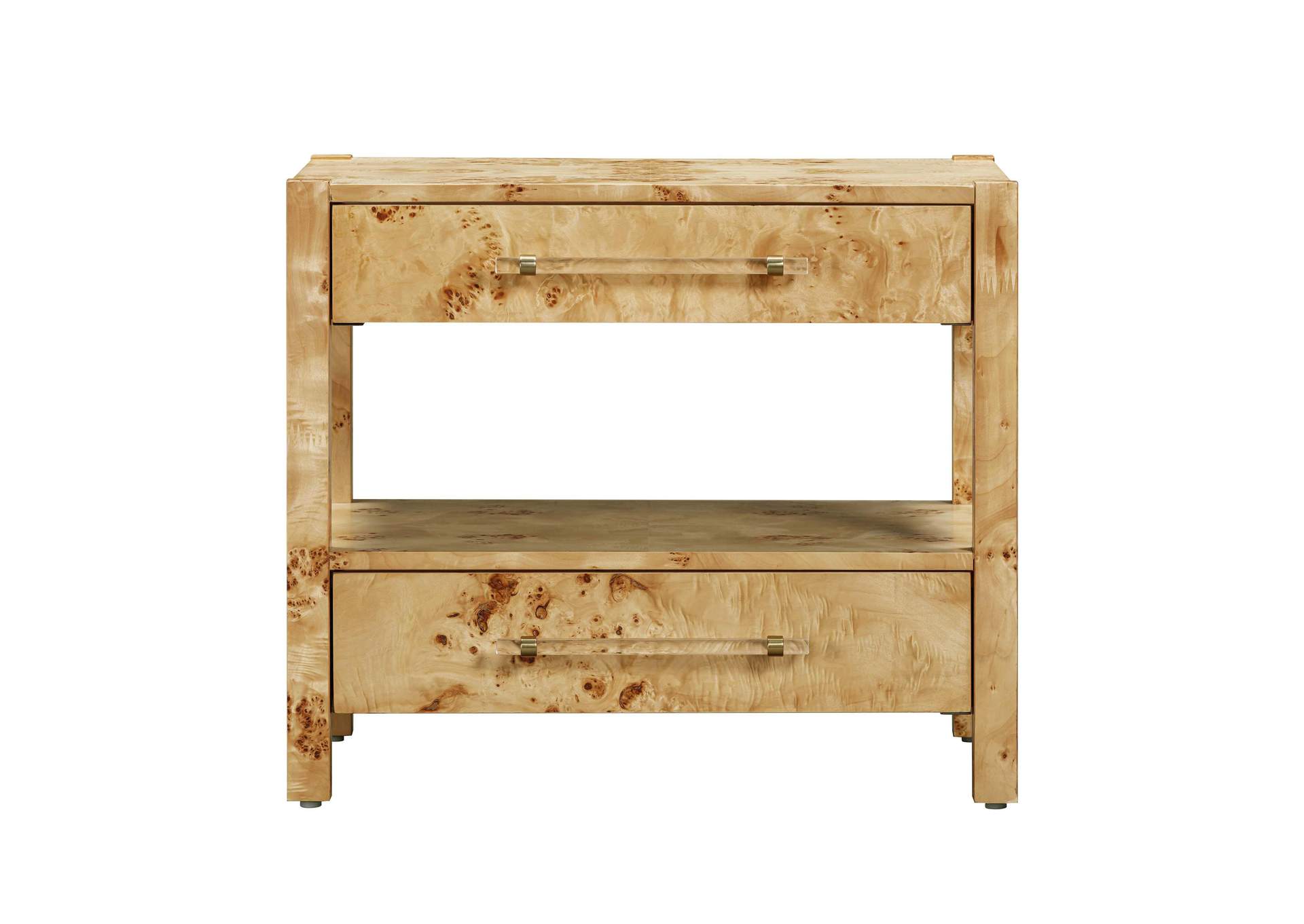 Brandyss Natural Burl Nightstand image 4