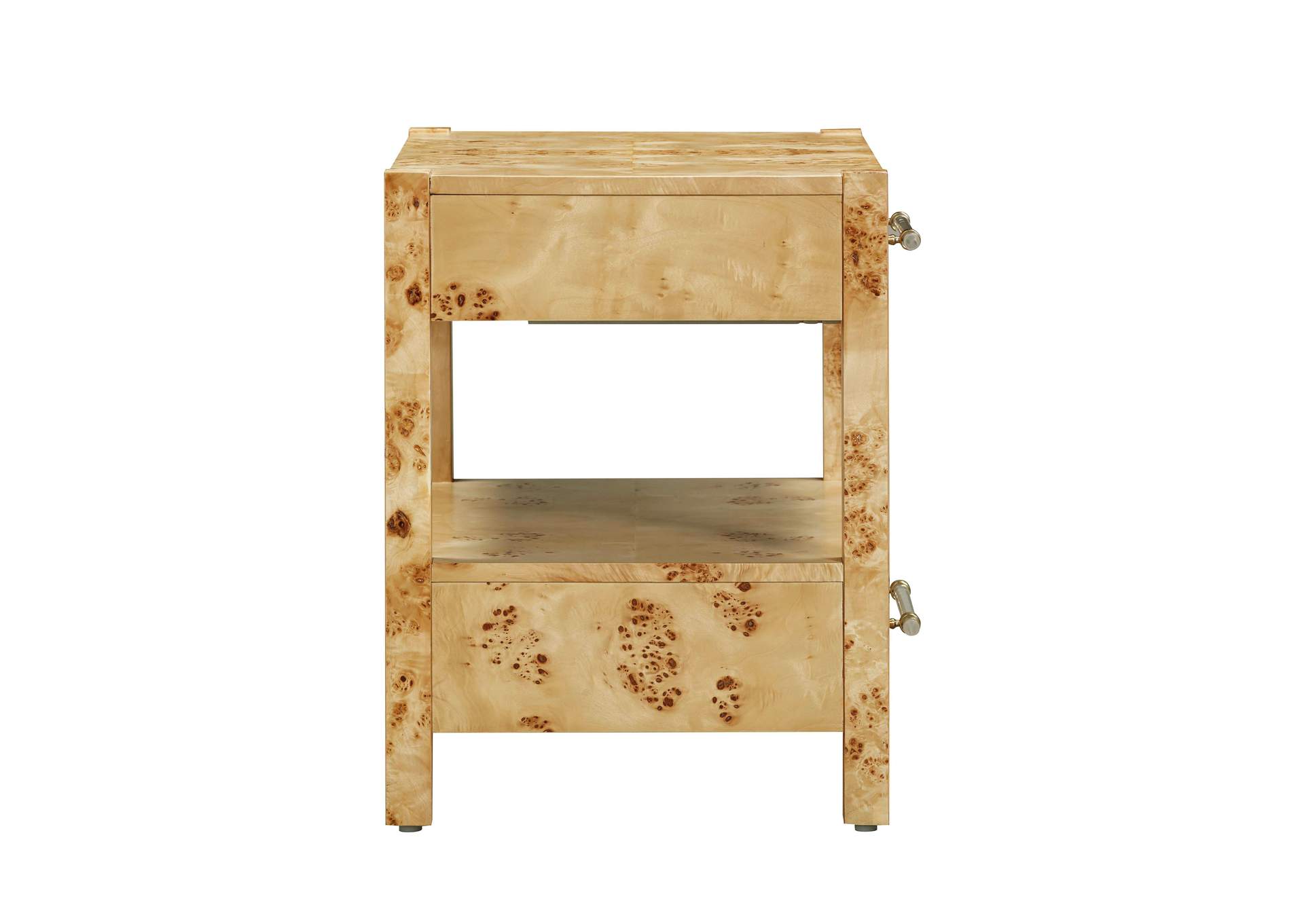 Brandyss Natural Burl Nightstand image 6