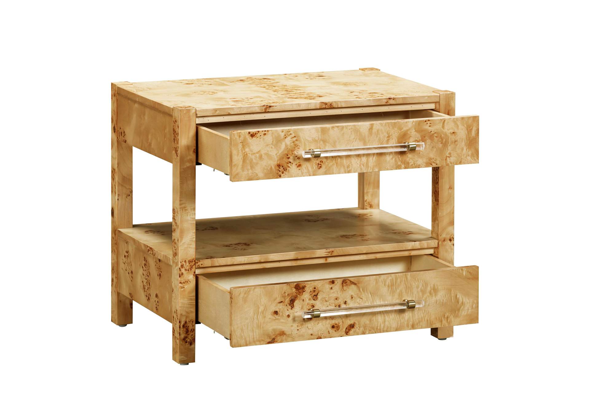 Brandyss Natural Burl Nightstand image 8