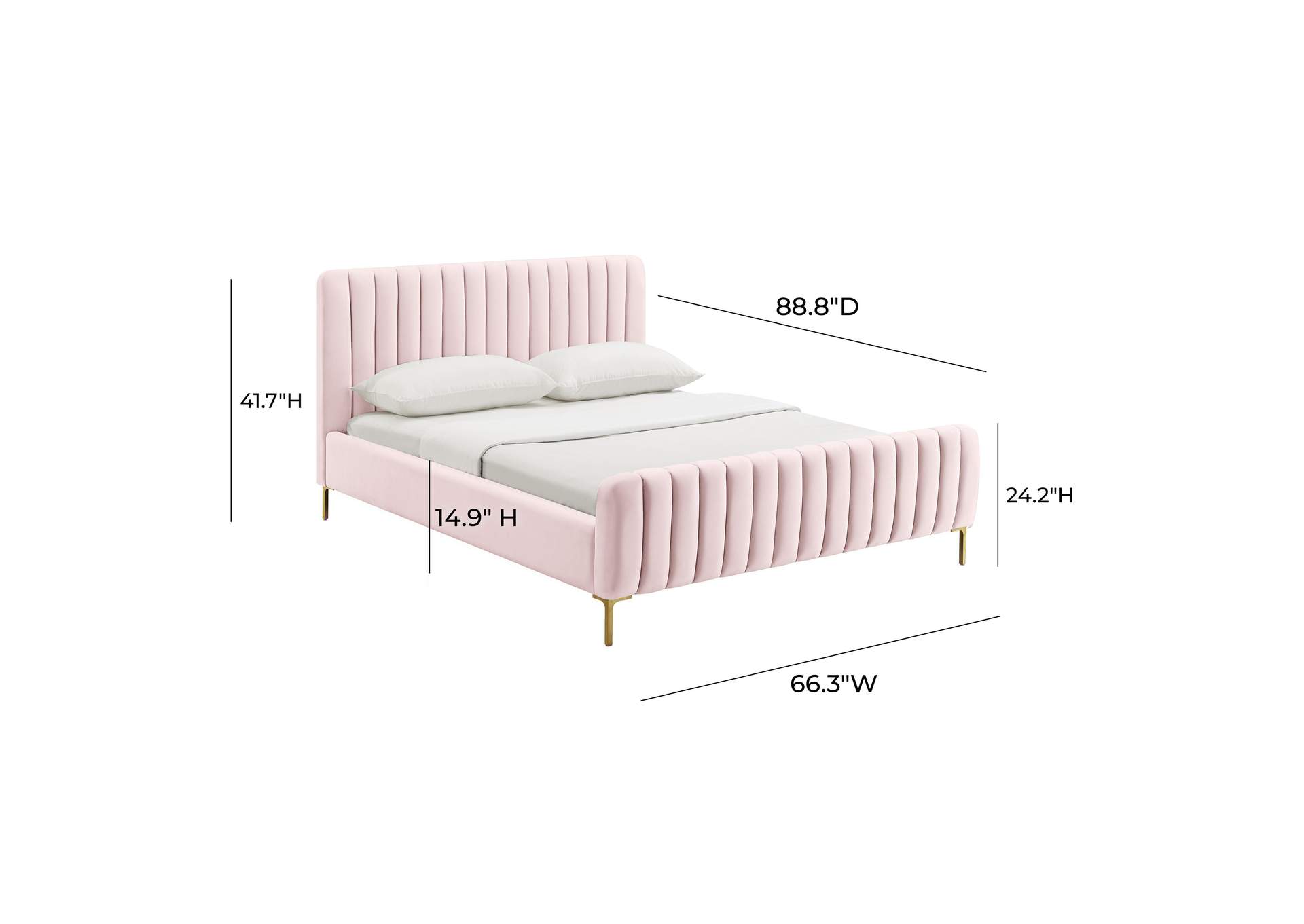 Angela Blush Queen Bed image 7
