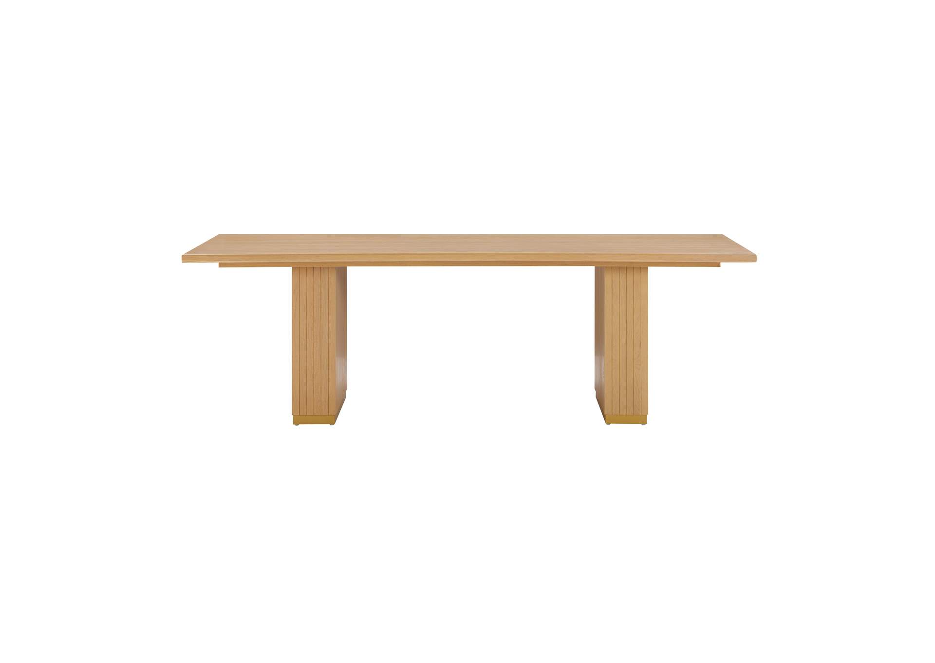 Chelsea Natural Oak Wood 96 Inch Rectangular Dining Table image 4