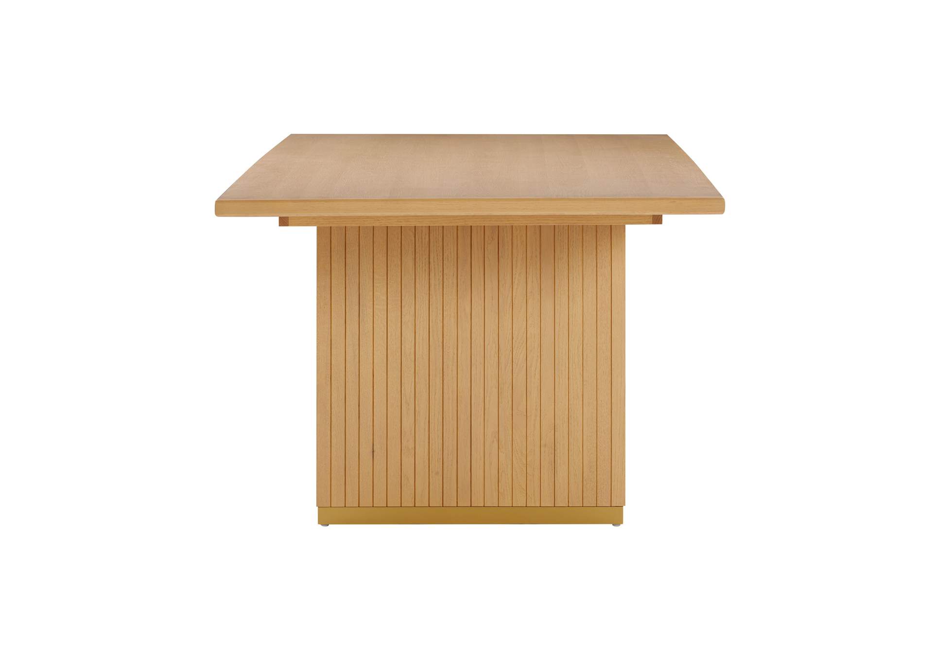 Chelsea Natural Oak Wood 96 Inch Rectangular Dining Table image 5