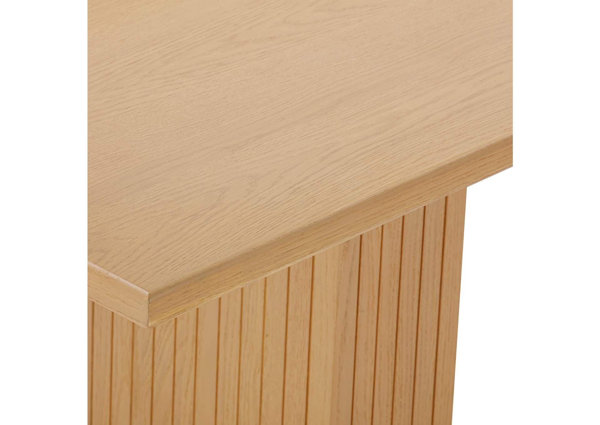 Chelsea Natural Oak Wood 96 Inch Rectangular Dining Table image 6