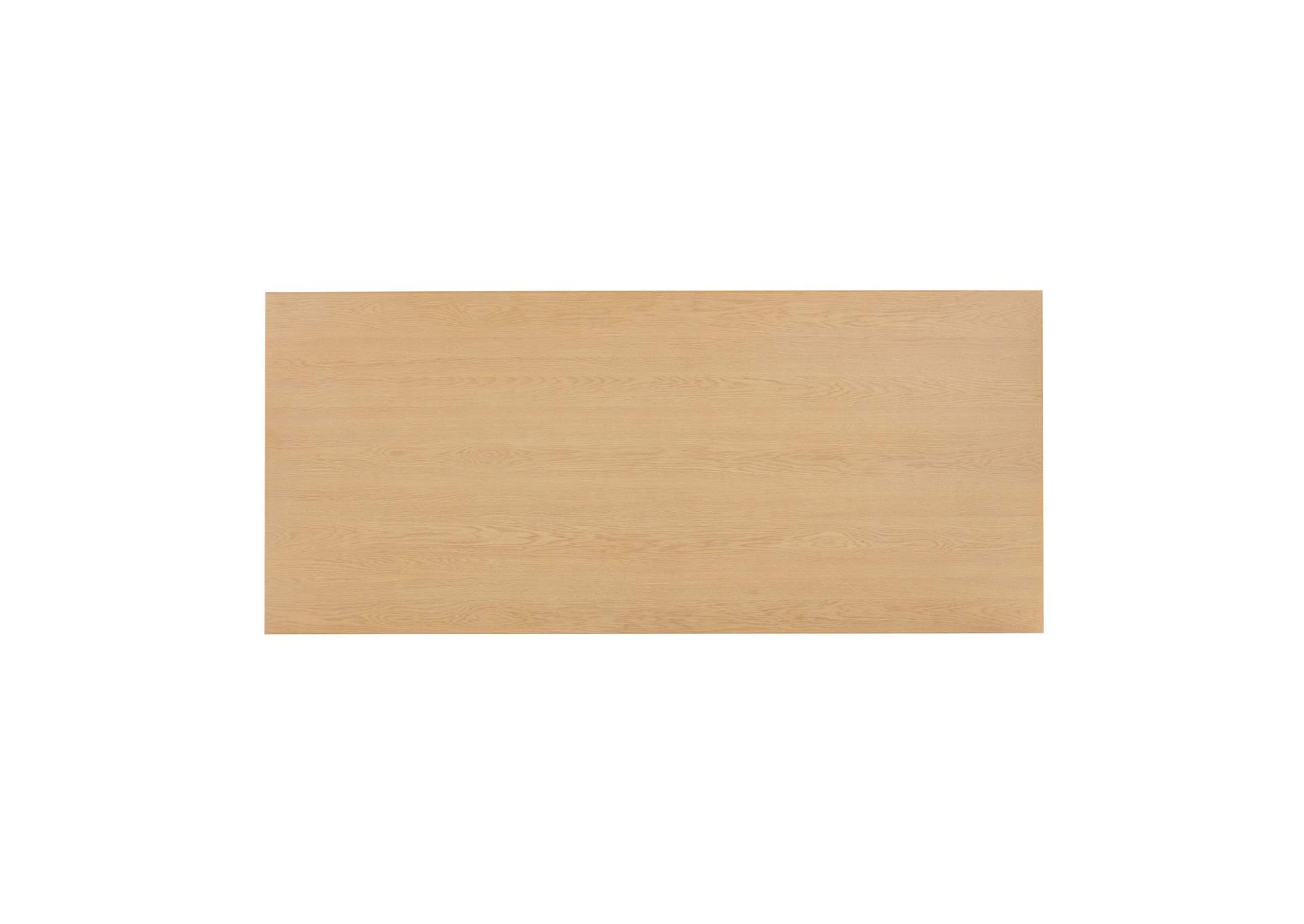Chelsea Natural Oak Wood 96 Inch Rectangular Dining Table image 7