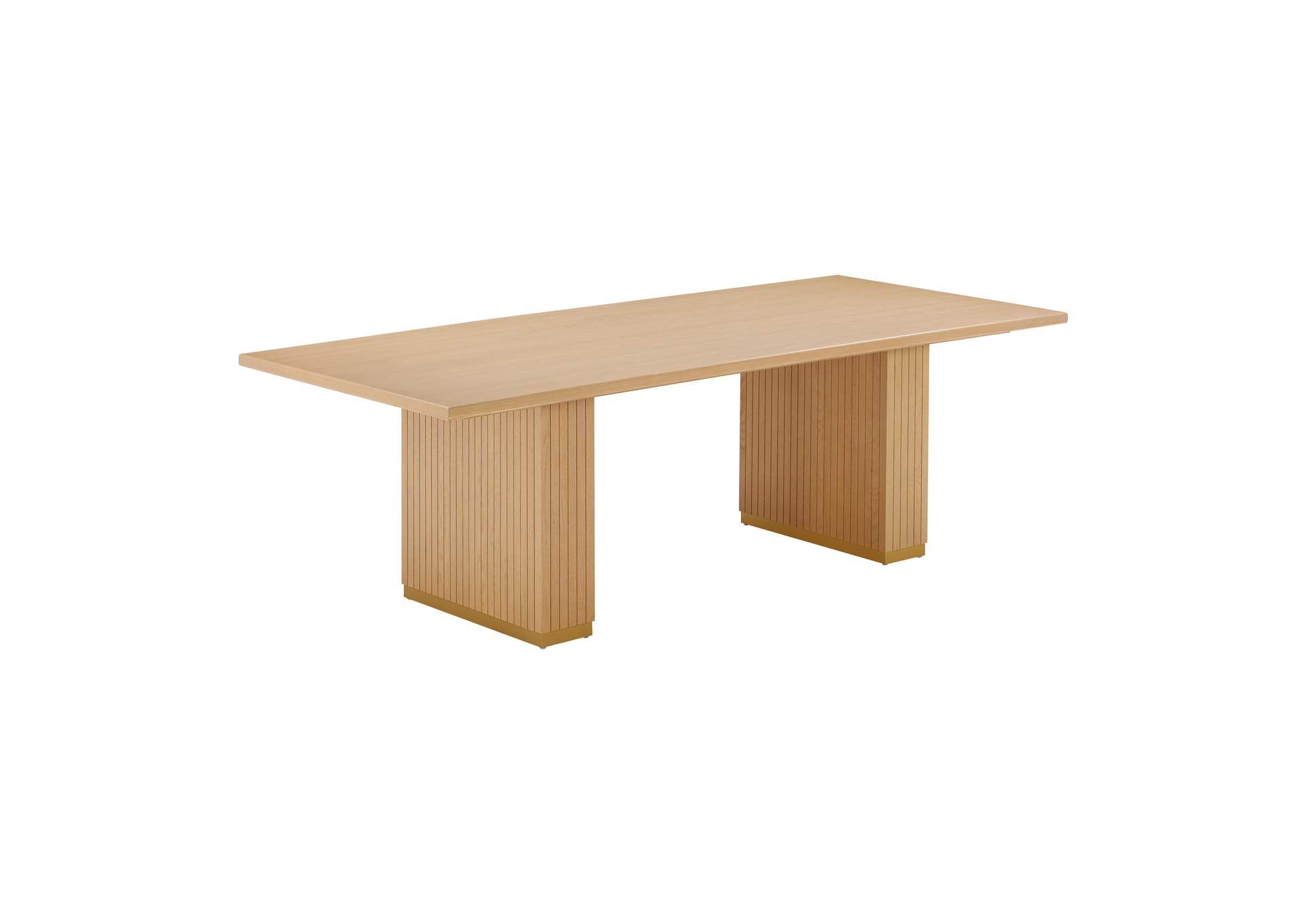 Chelsea Natural Oak Wood 96 Inch Rectangular Dining Table image 3