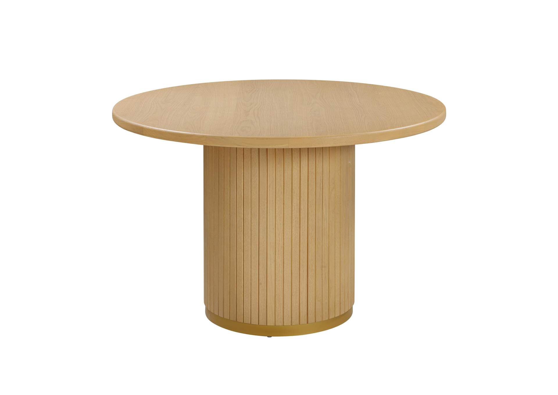 Chelsea Natural Oak Wood Round Dining Table image 3