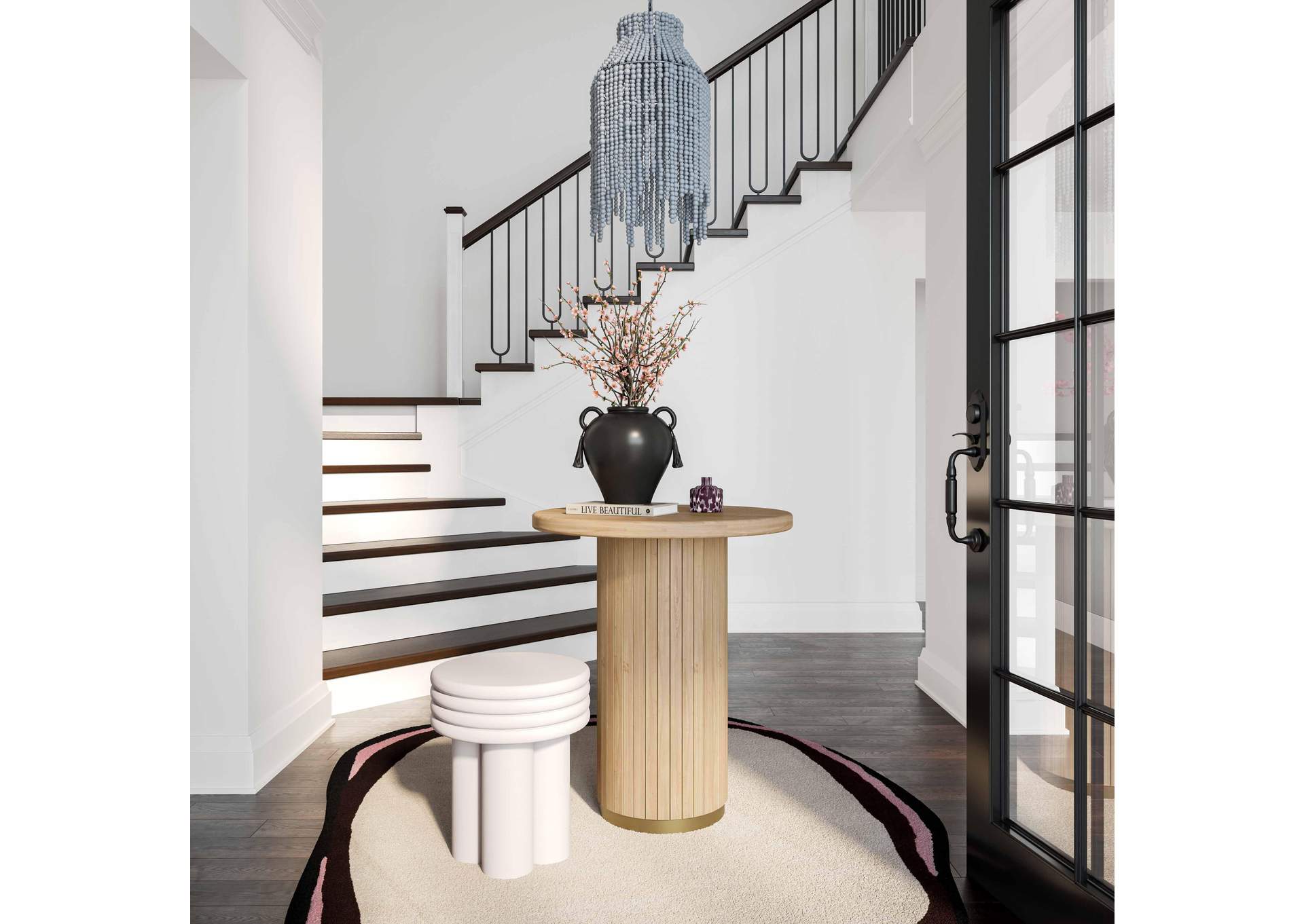 Chelsea Natural Oak Wood Entry Table image 3