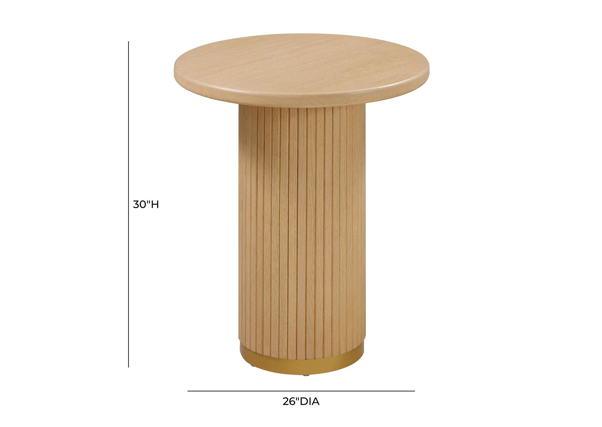 Chelsea Natural Oak Wood Entry Table image 8