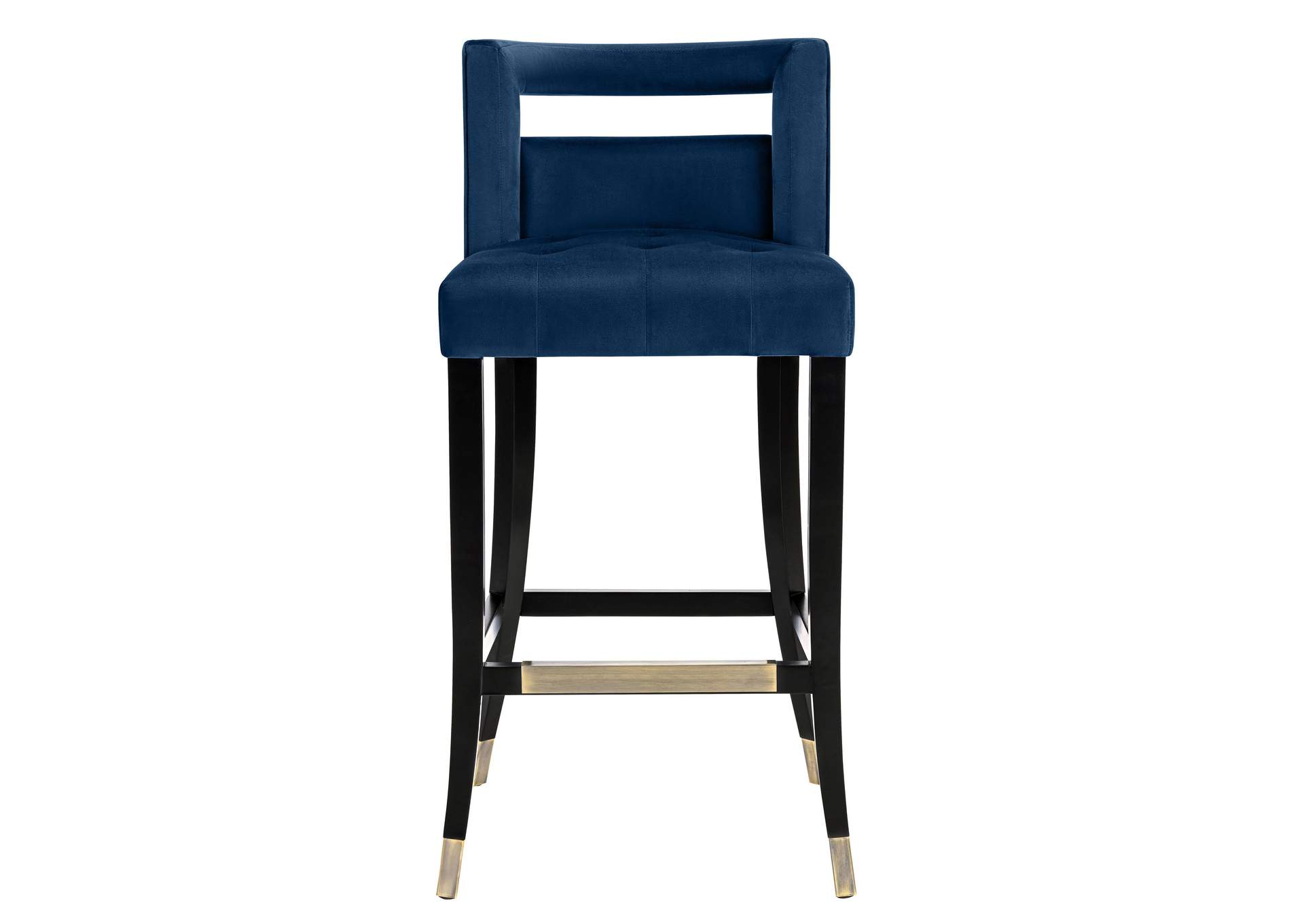 Hart Navy Velvet Bar Stool image 4