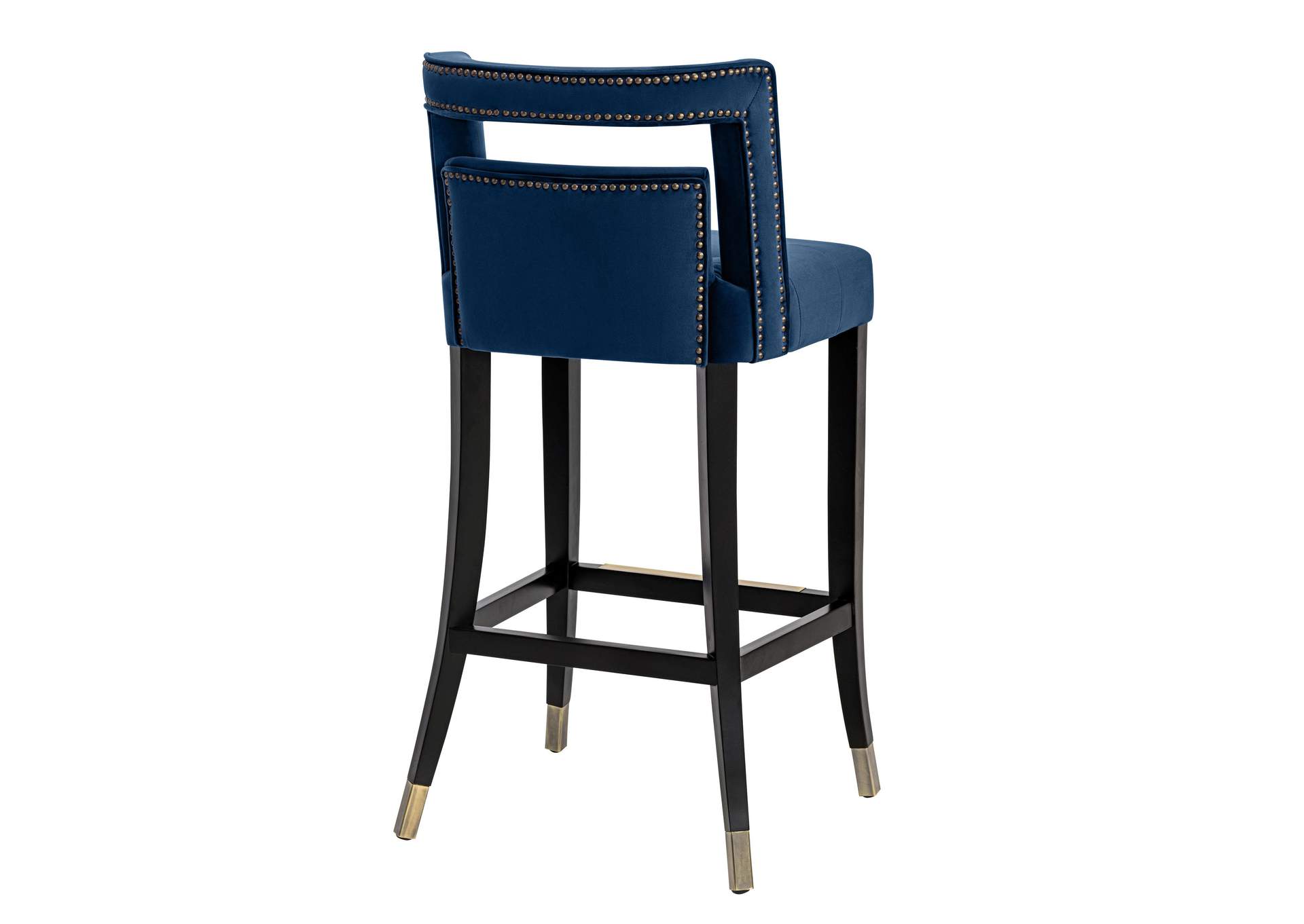 Hart Navy Velvet Bar Stool image 5