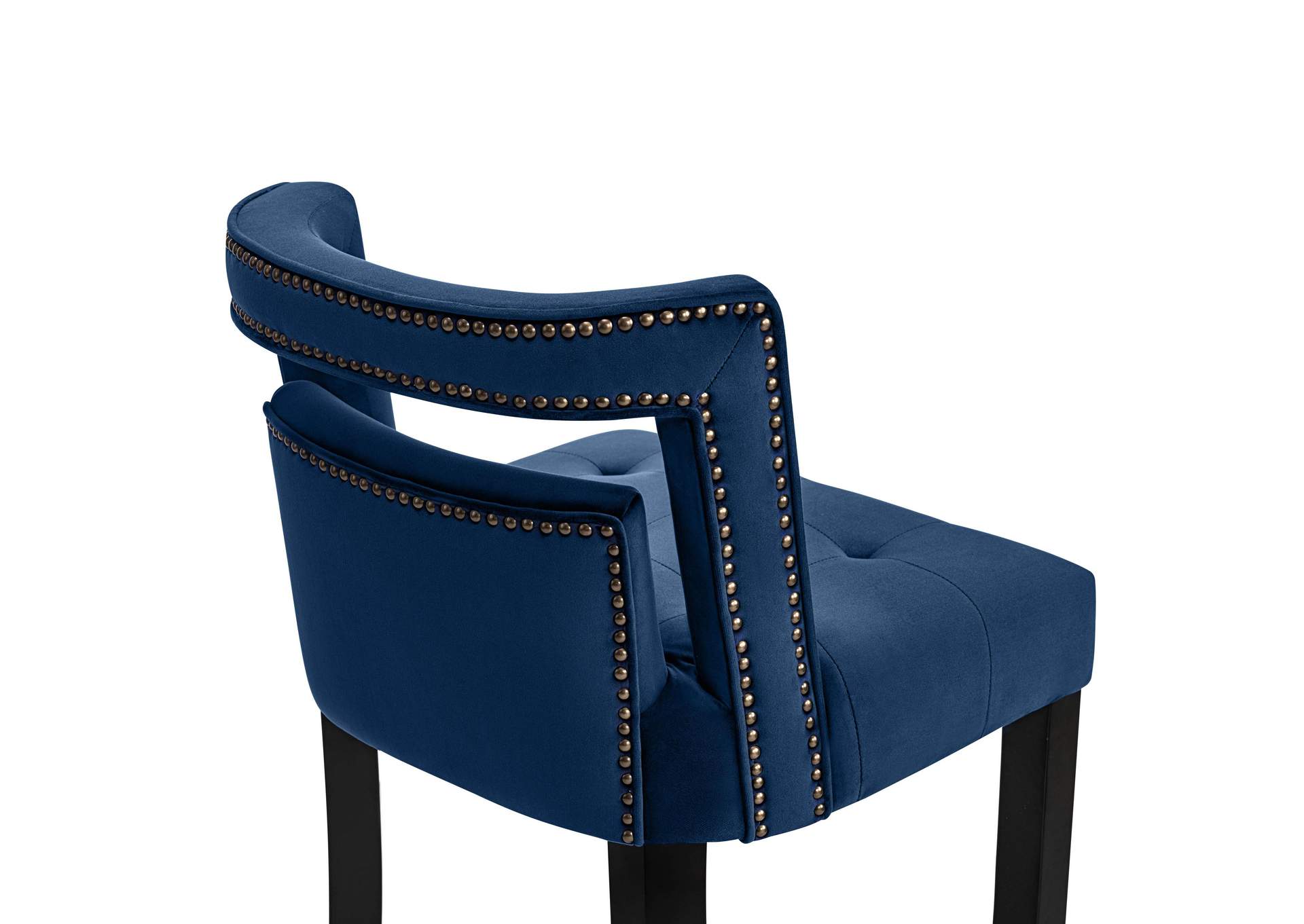 Hart Navy Velvet Bar Stool image 6