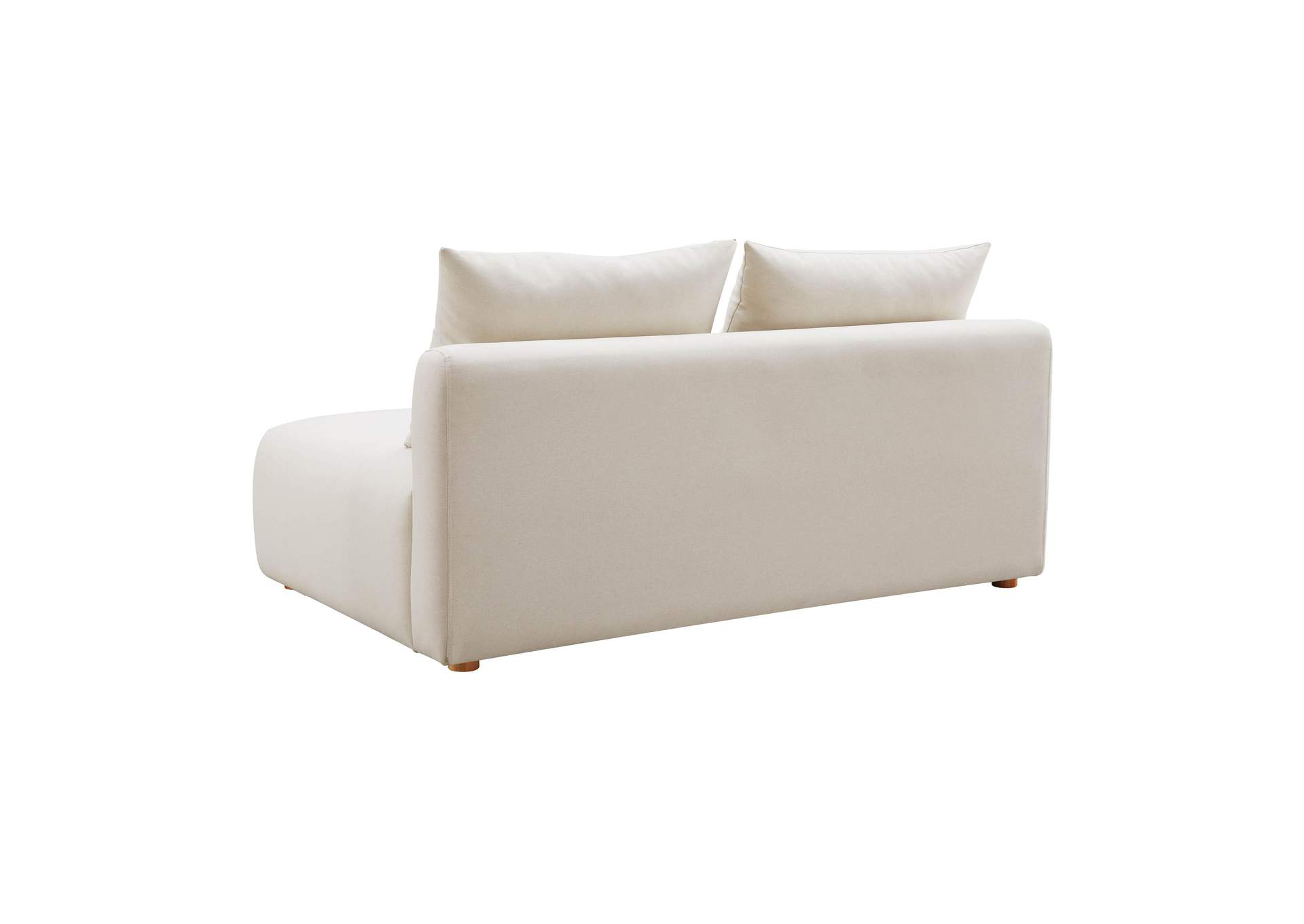 Hangover Cream Performance Linen Modular Loveseat image 5