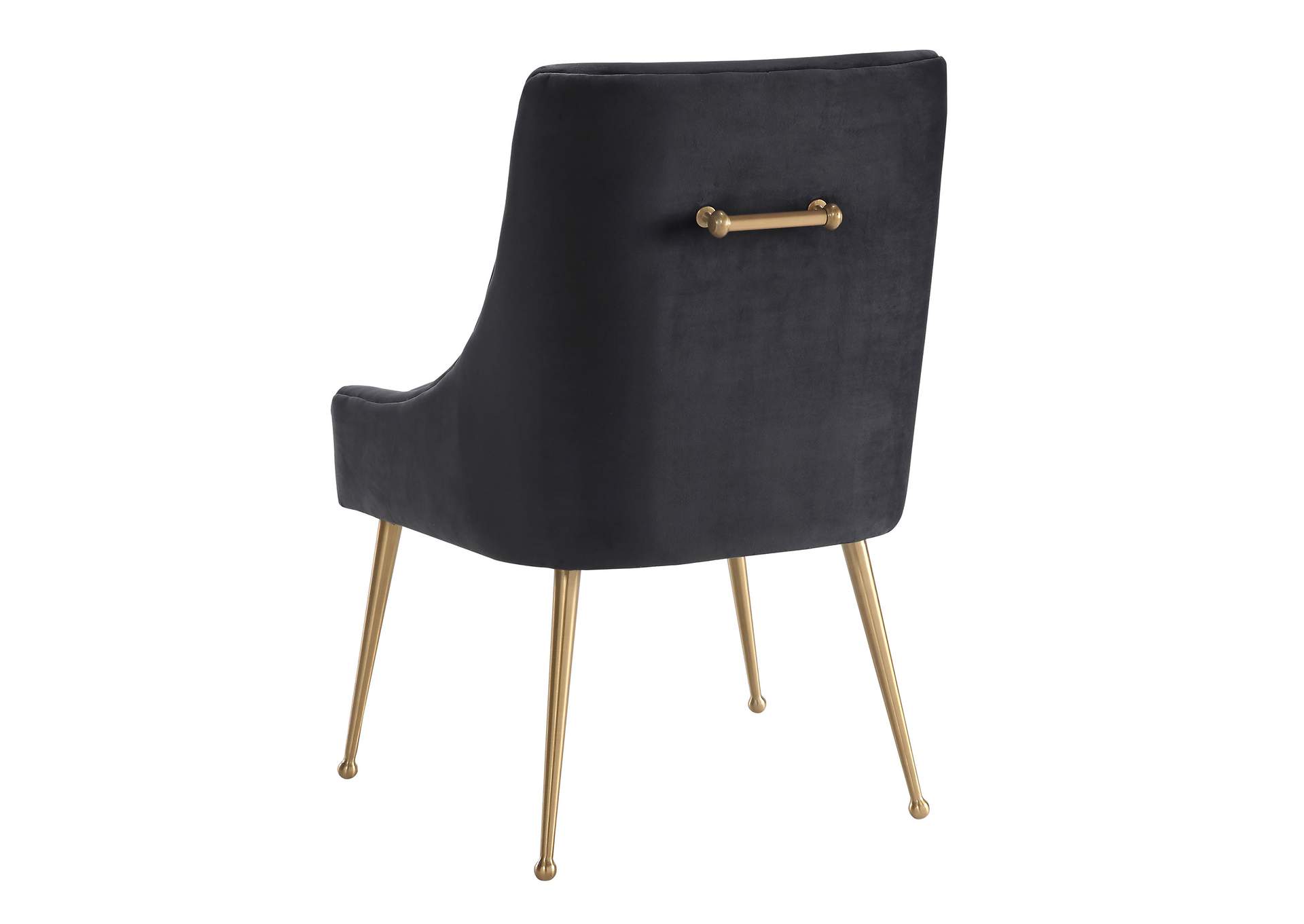 Beatrix Grey Velvet Side Chair image 5