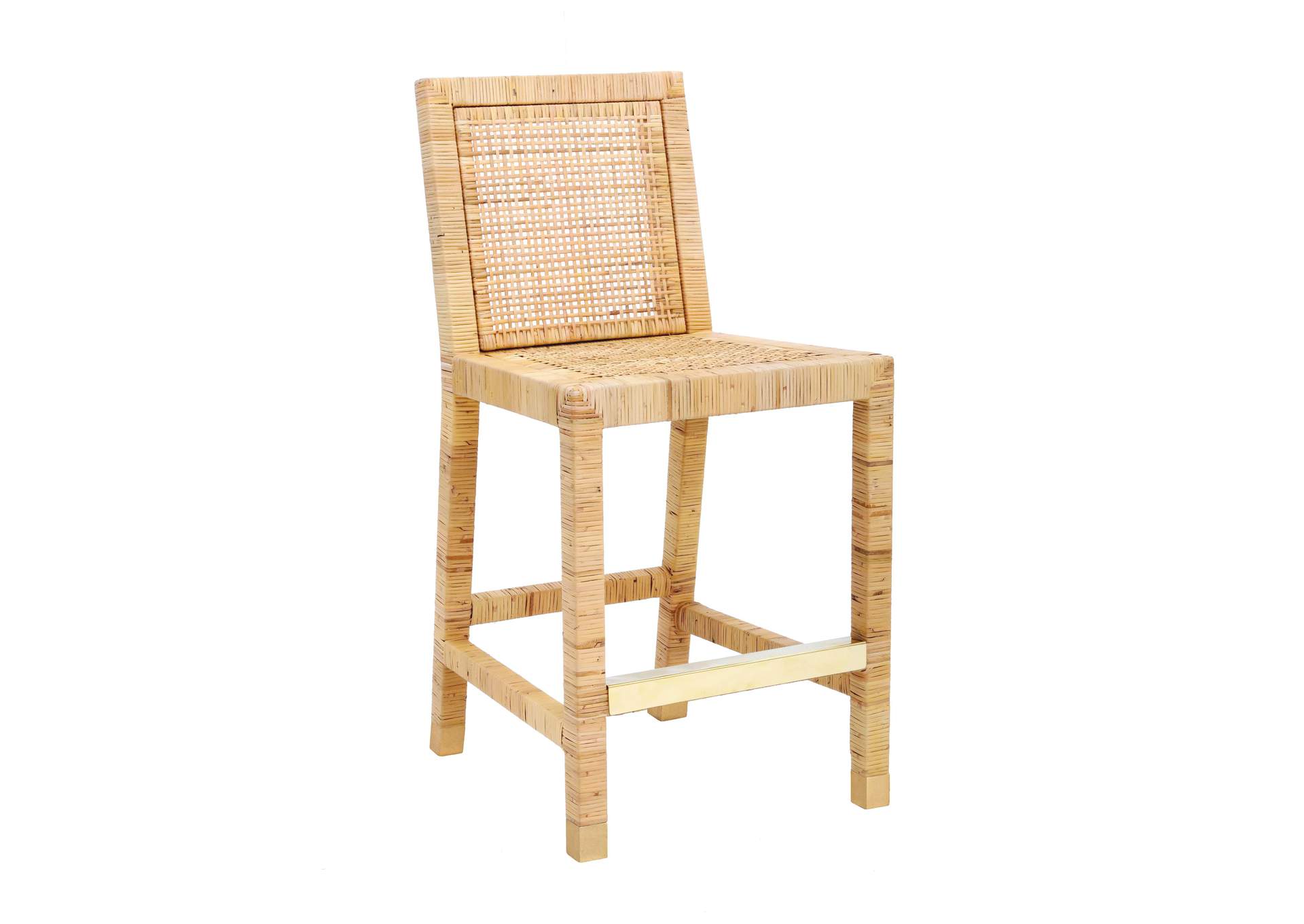 Amara Rattan Performance Fabric Counter Stool image 4