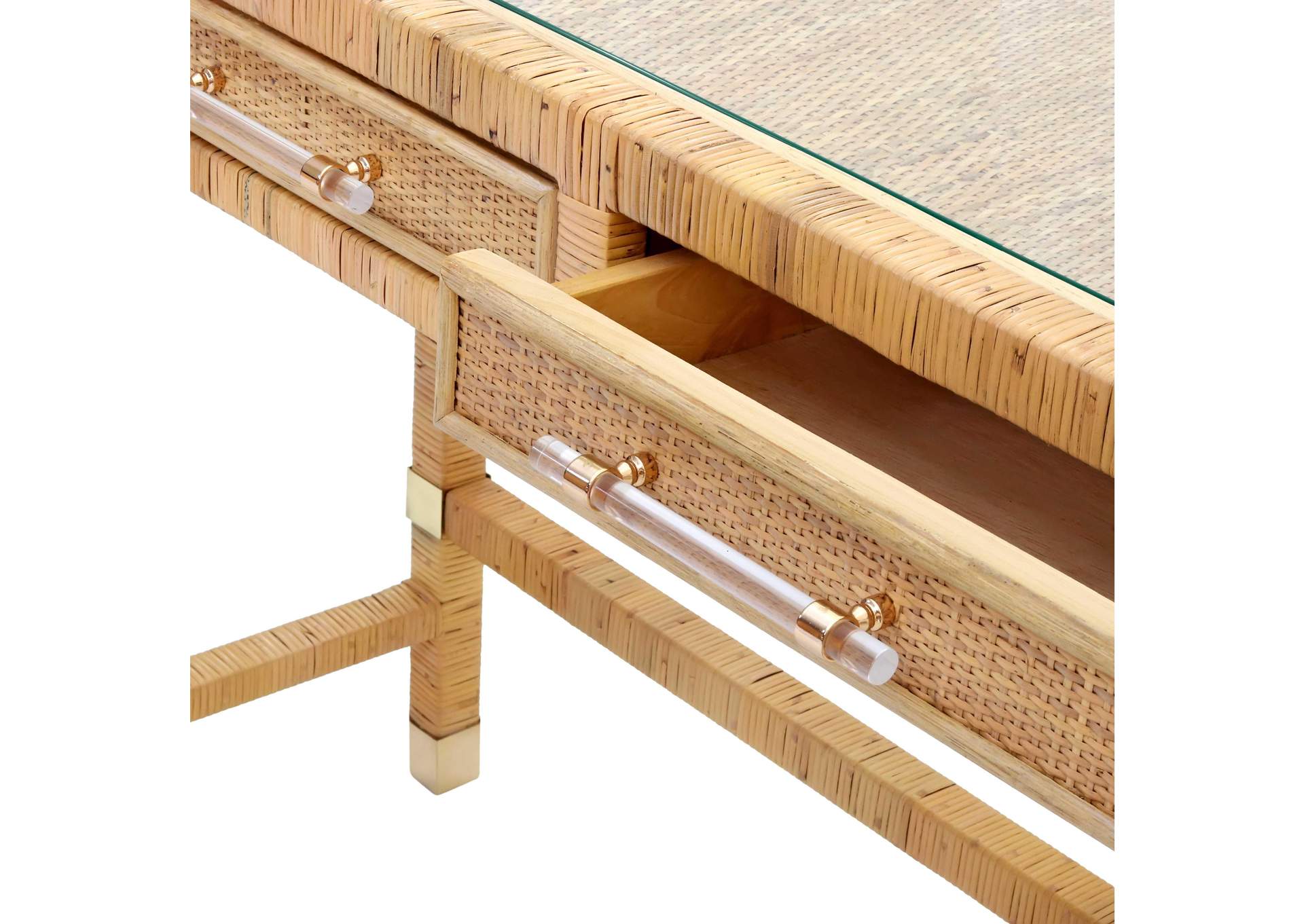 Amara Natural Rattan Desk image 7