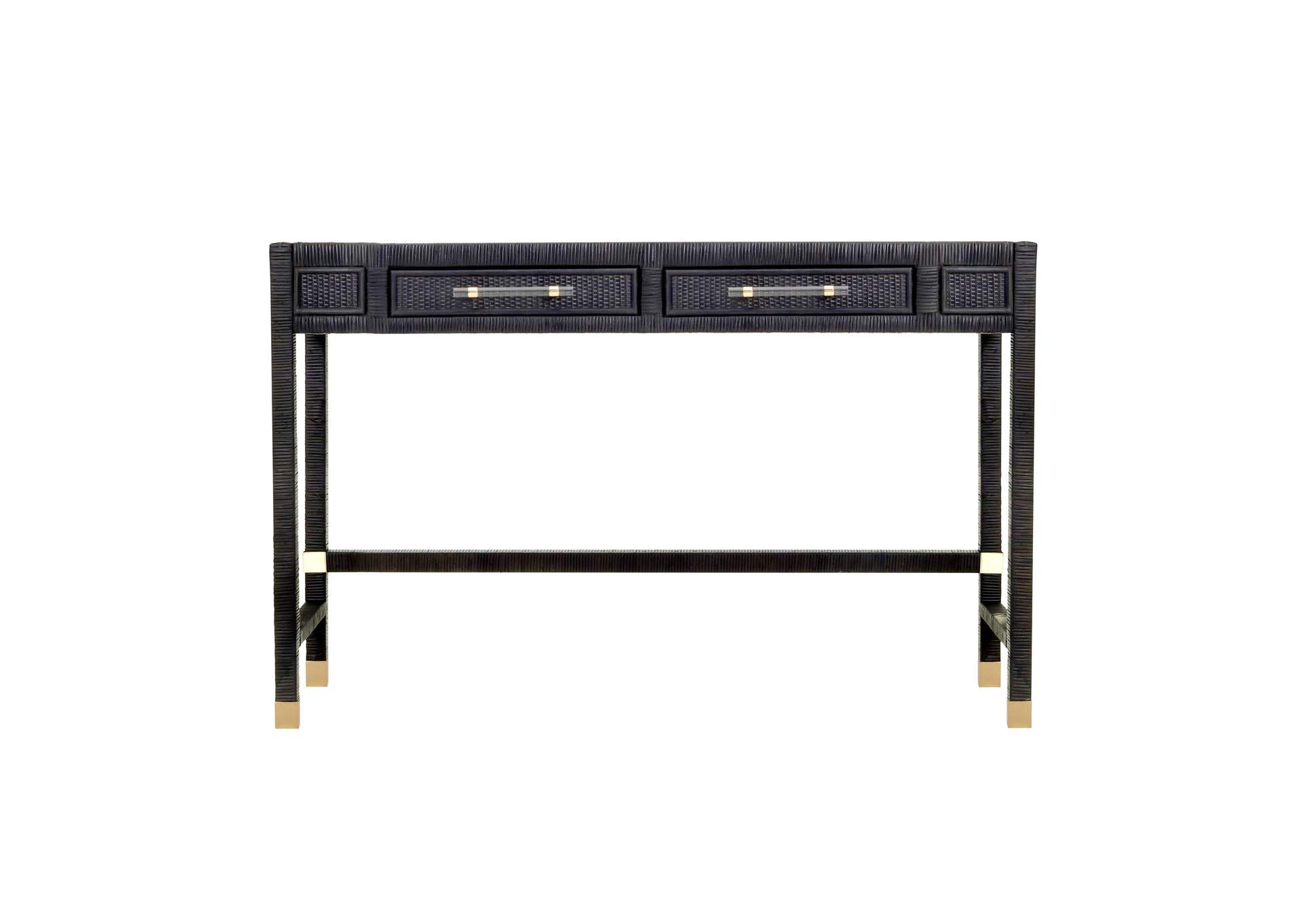 Amara Charcoal Rattan Desk image 4