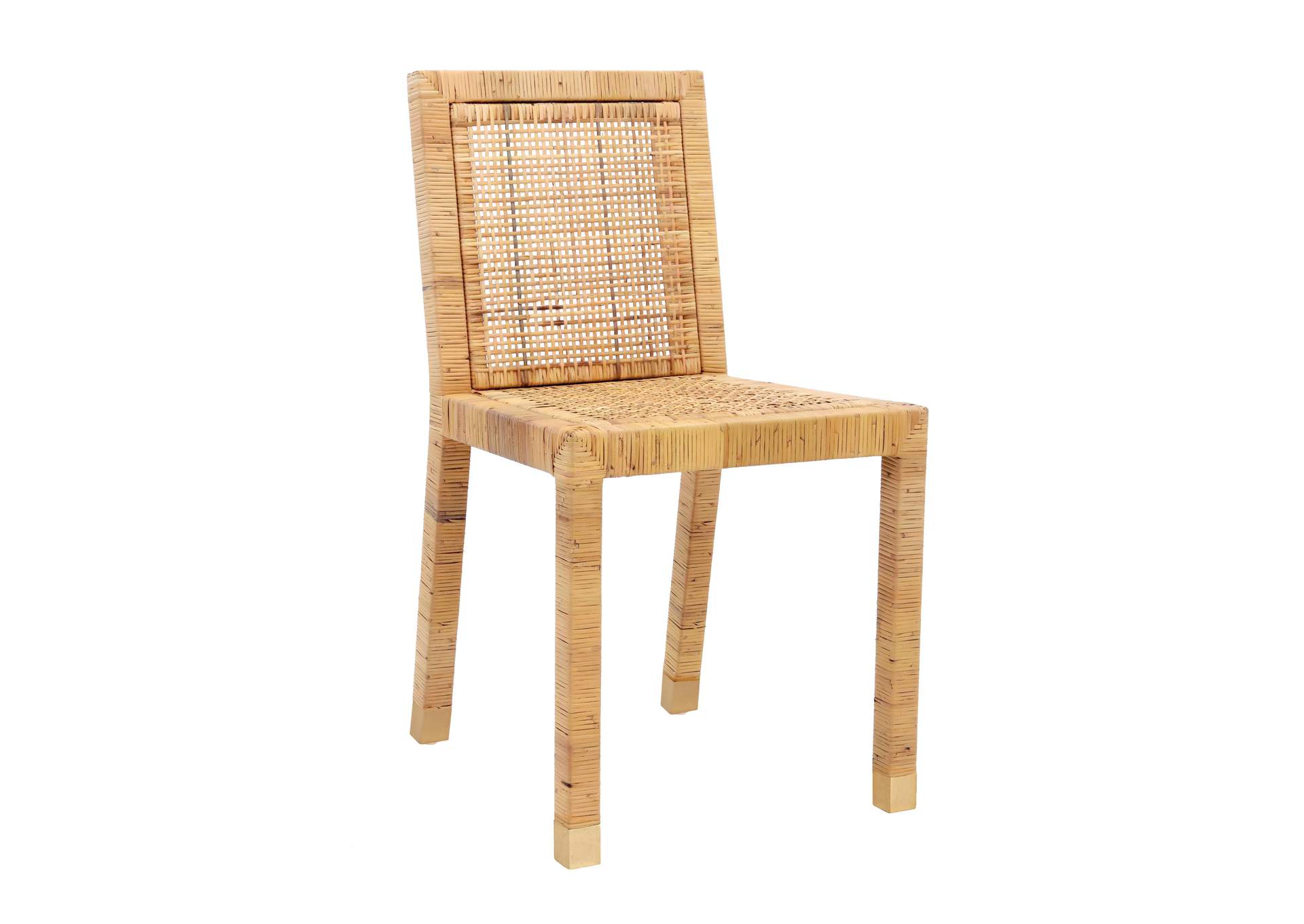 Amara Rattan Performance Fabric Dining Chair image 4
