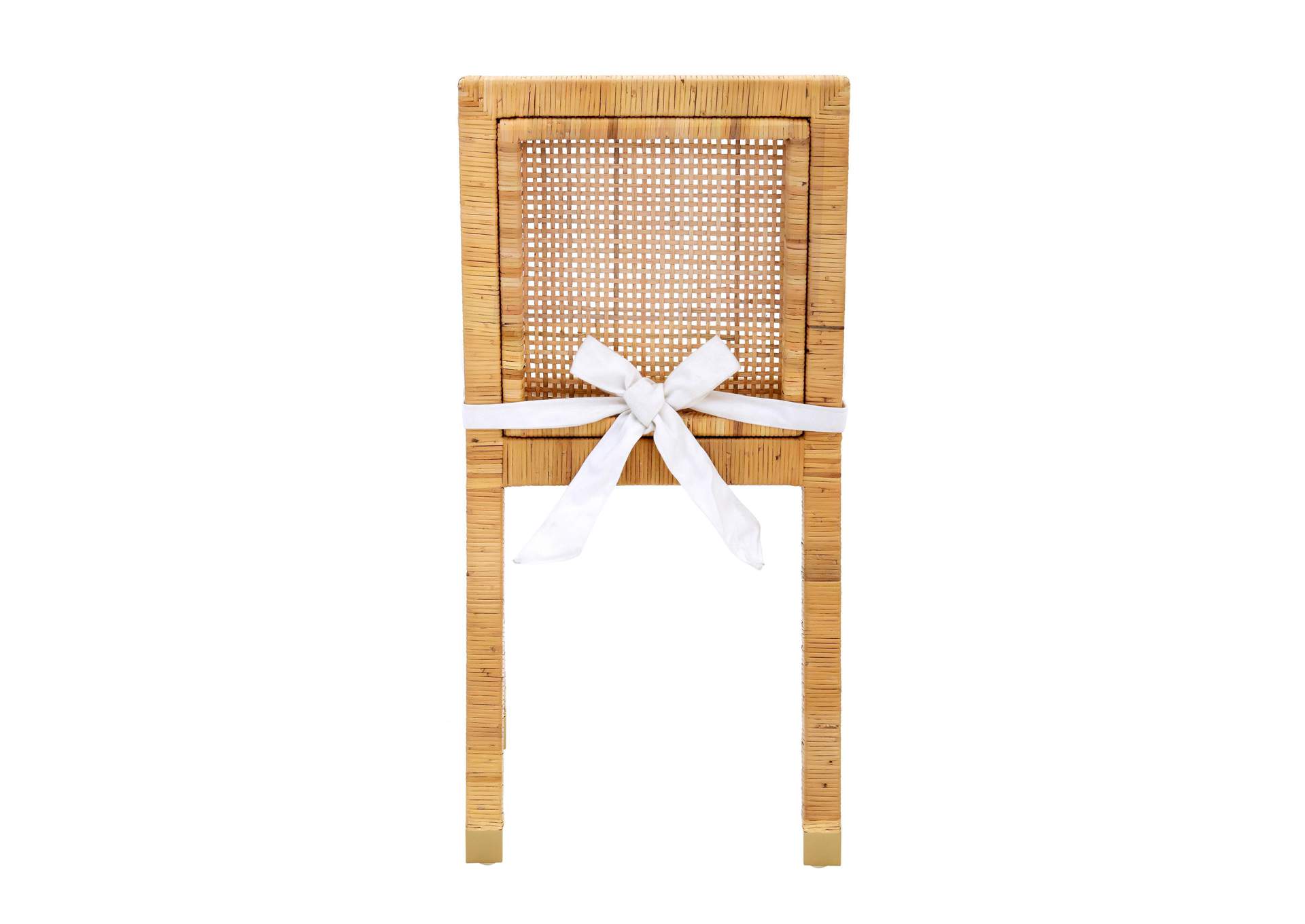 Amara Rattan Performance Fabric Dining Chair image 7