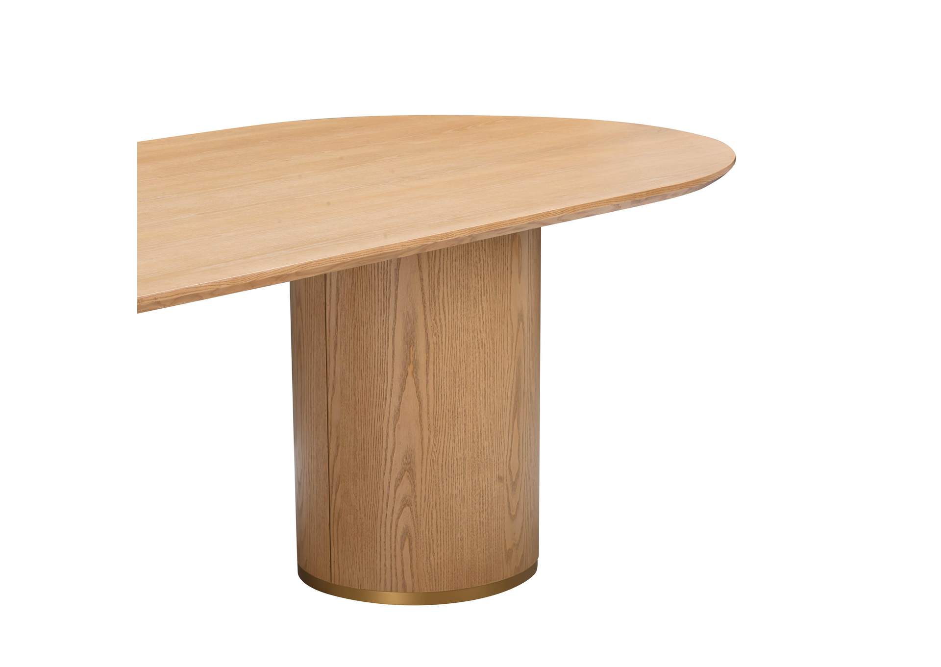 Brandy Natural Ash Wood Oval Dining Table image 8