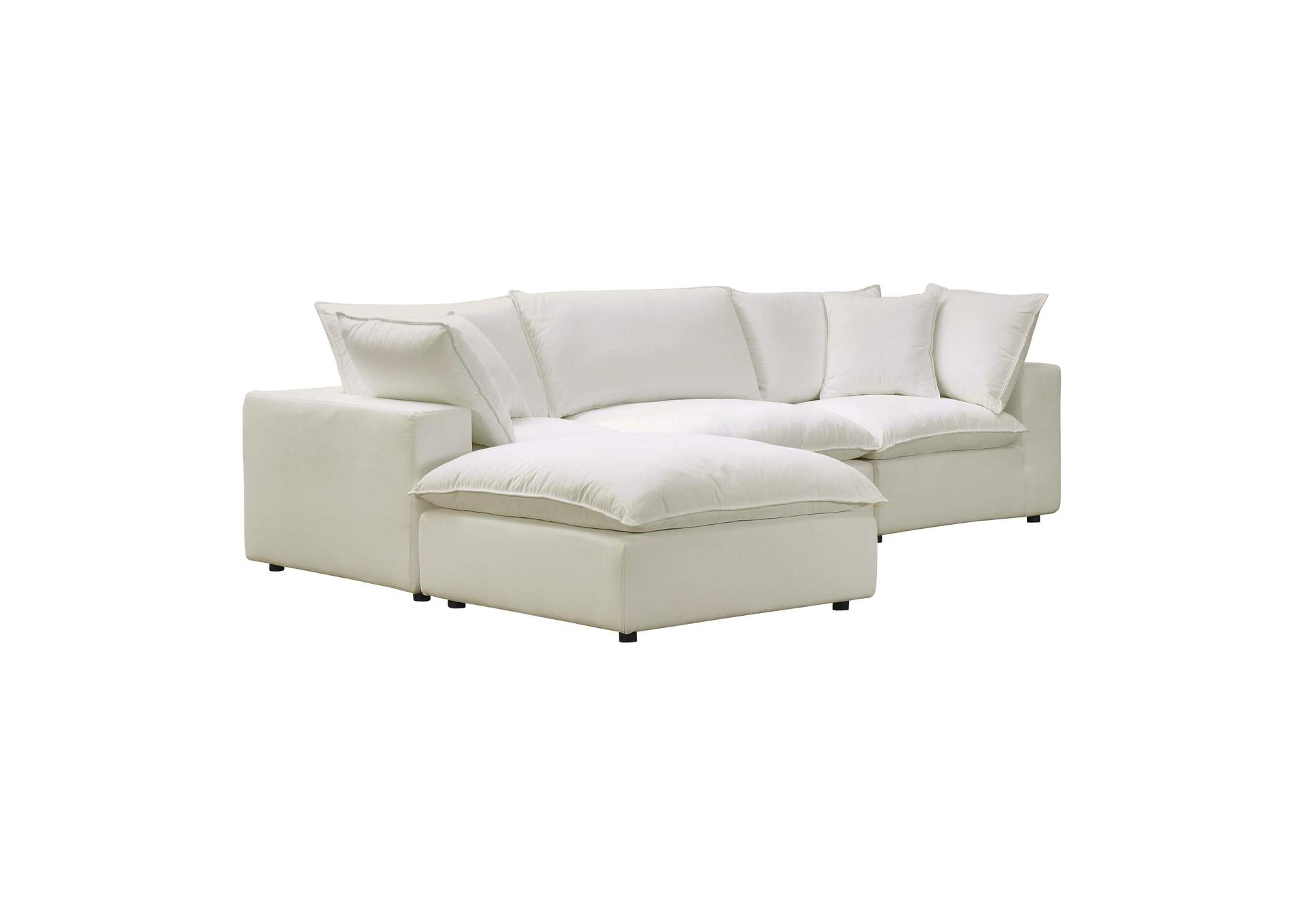 Cali Natural Performance Fabric Modular 4 Piece Sectional image 5