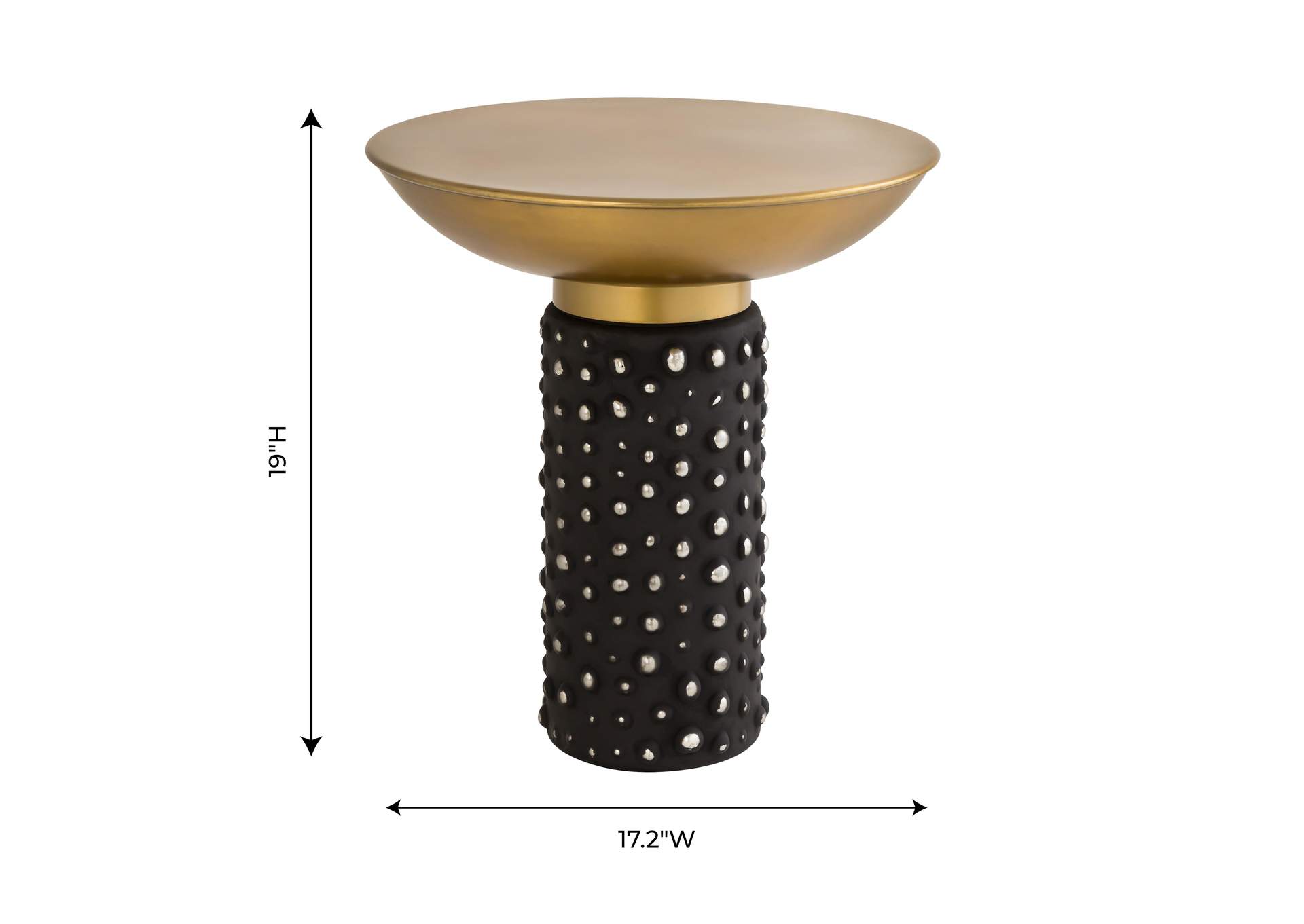 Blaze Glass - Brass Side Table image 9