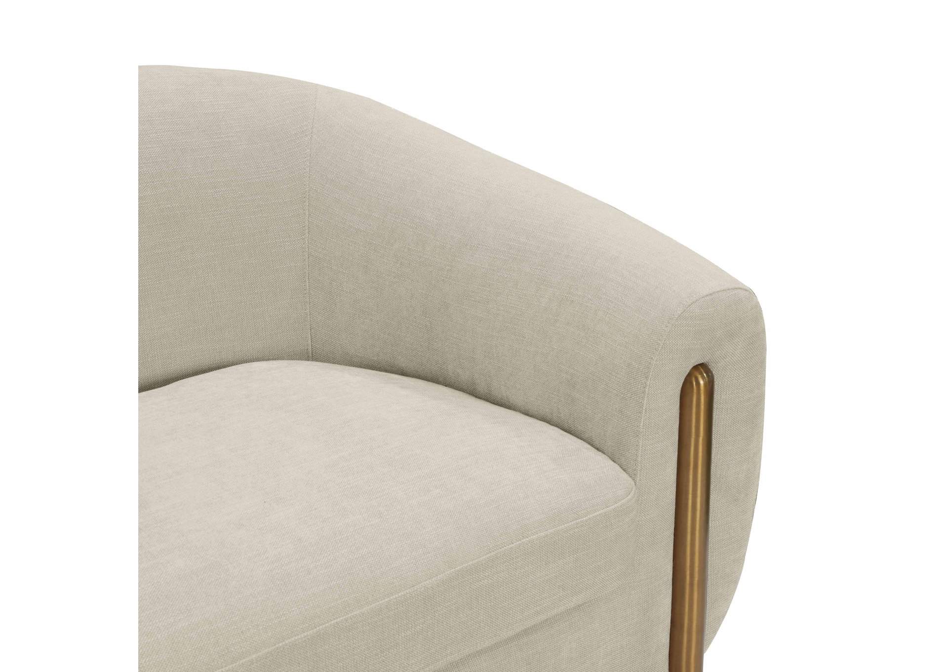 Lina Grey Textured Linen Sofa image 6