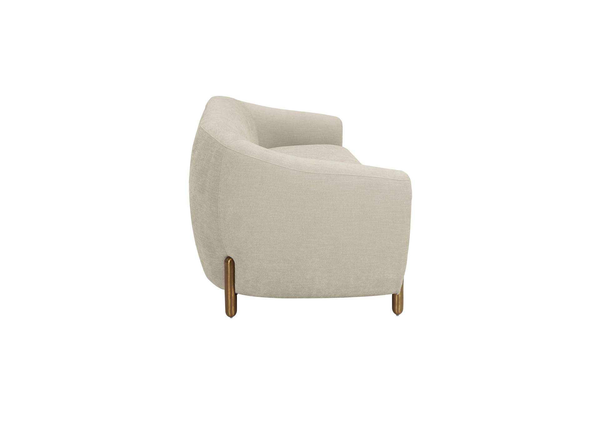 Lina Grey Textured Linen Sofa image 7