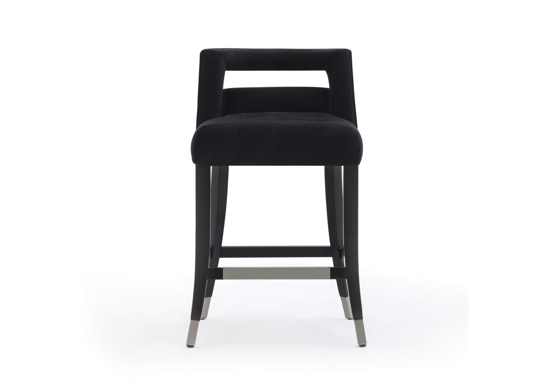 Hart Black Velvet Counter Stool image 4