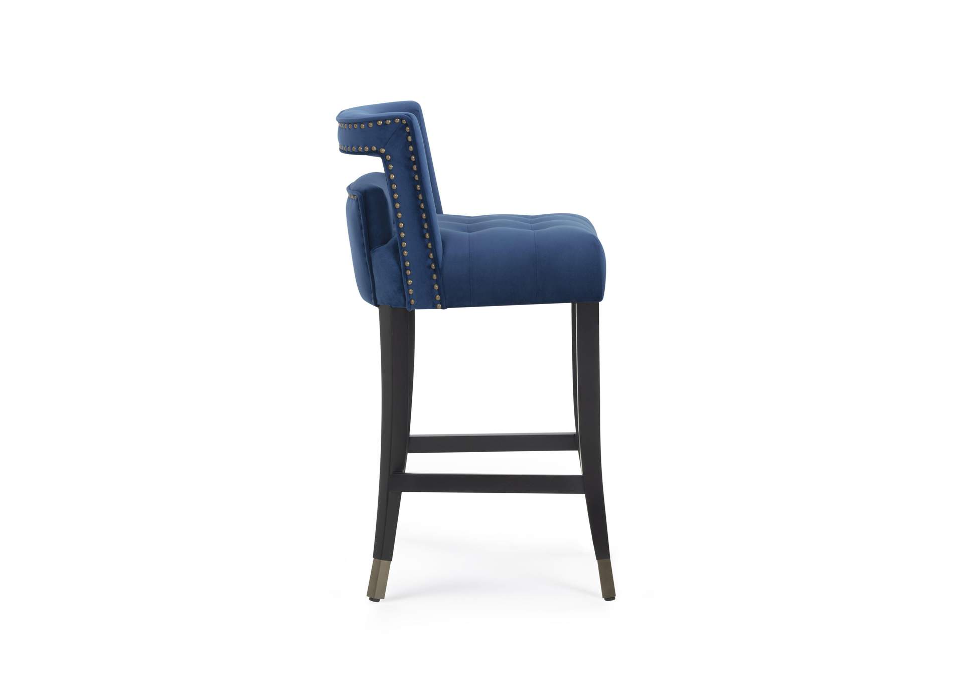 Hart Navy Velvet Counter Stool image 3