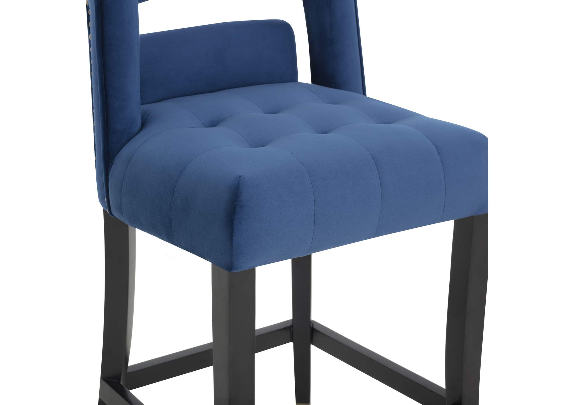 Hart Navy Velvet Counter Stool image 6