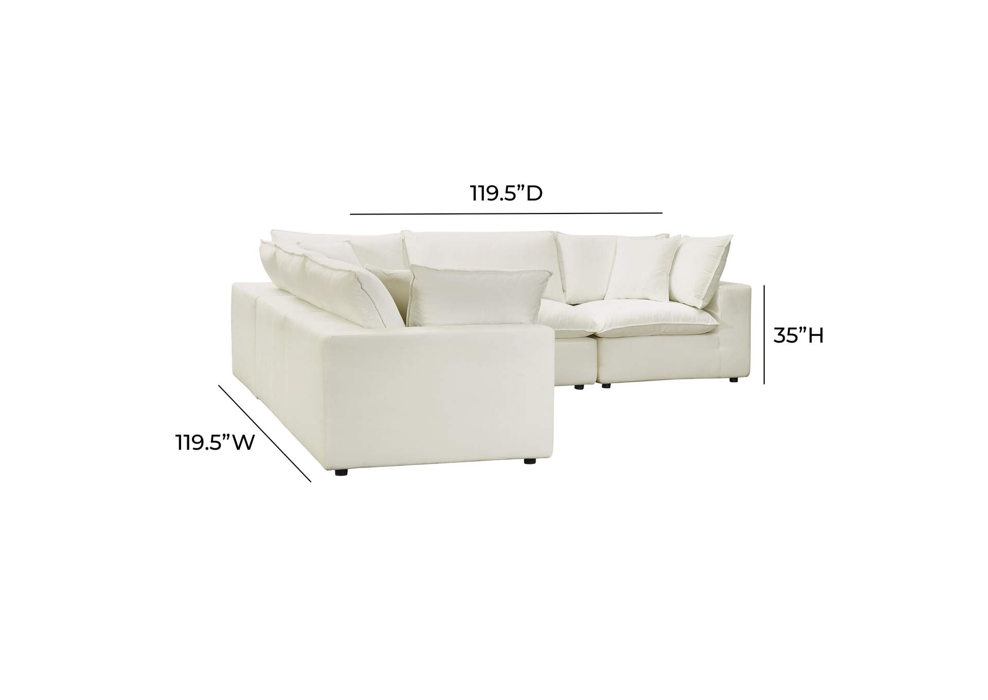 Cali Natural Performance Fabric Modular L - Sectional image 7