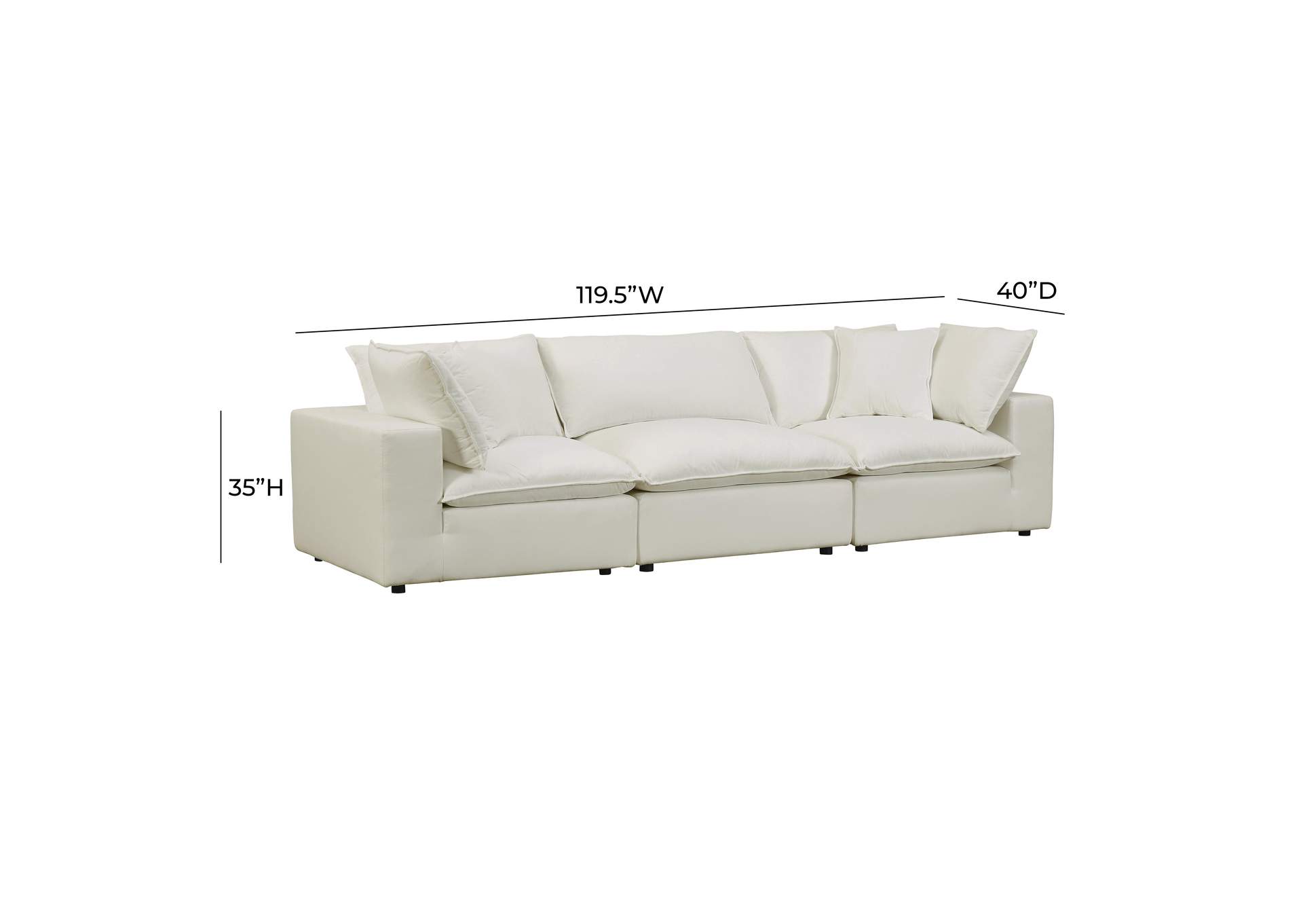 Cali Natural Performance Fabric Modular Sofa image 8