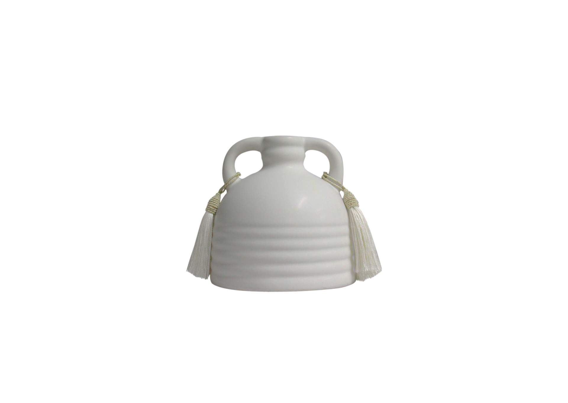 Adonis White Ceramic Vase image 1