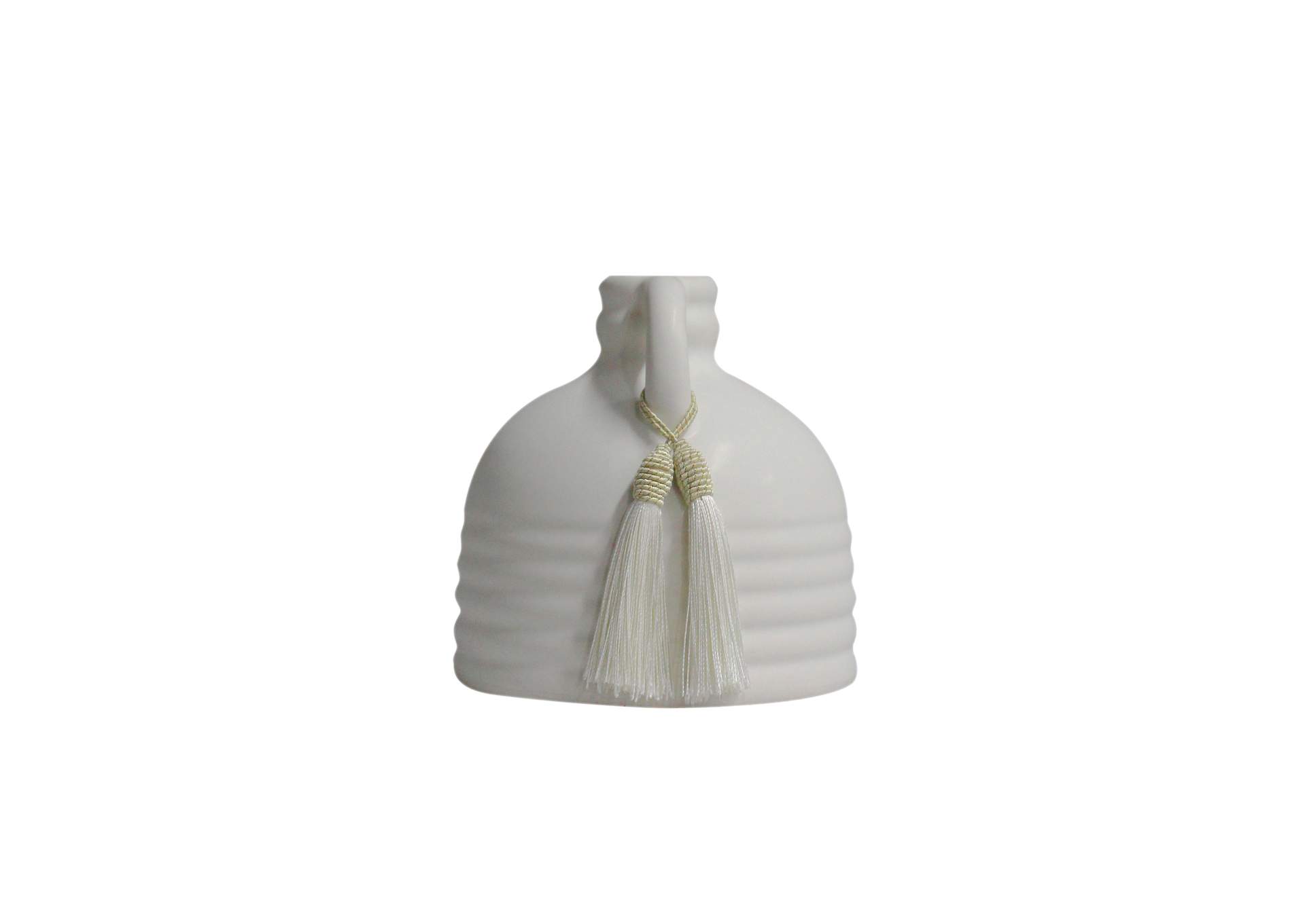 Adonis White Ceramic Vase image 4