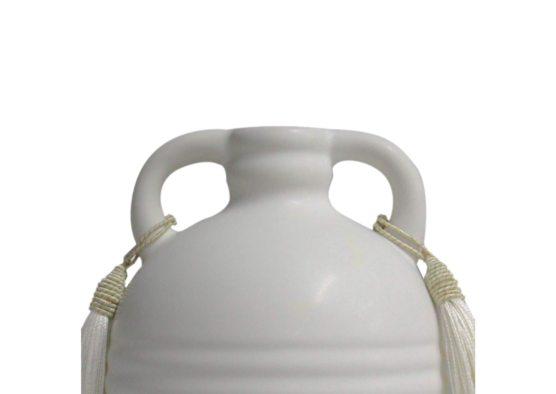 Adonis White Ceramic Vase image 5