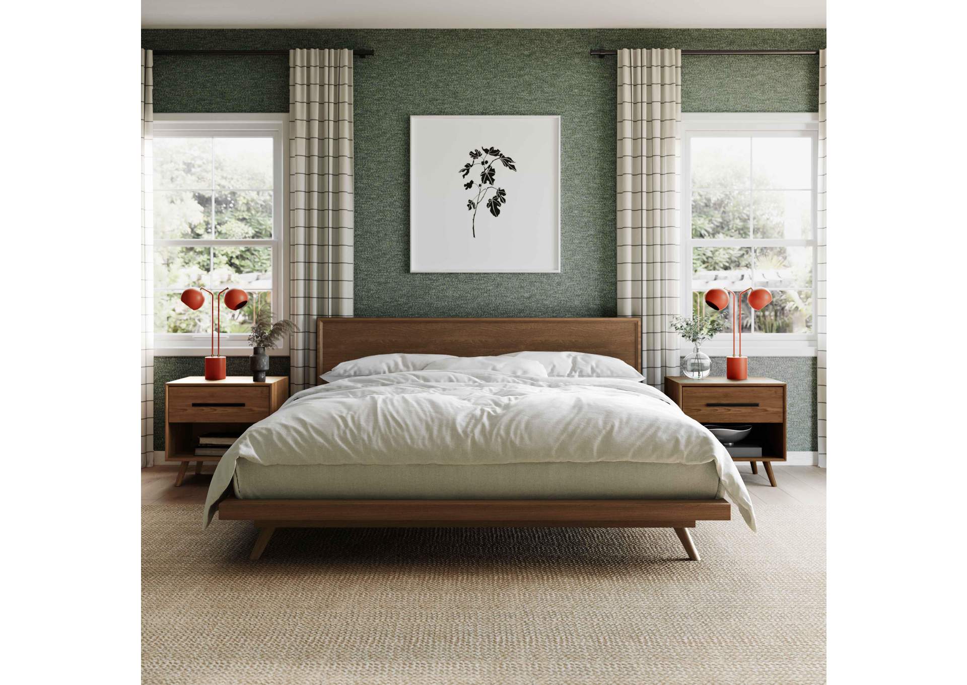 Emery Walnut Queen Bed image 8