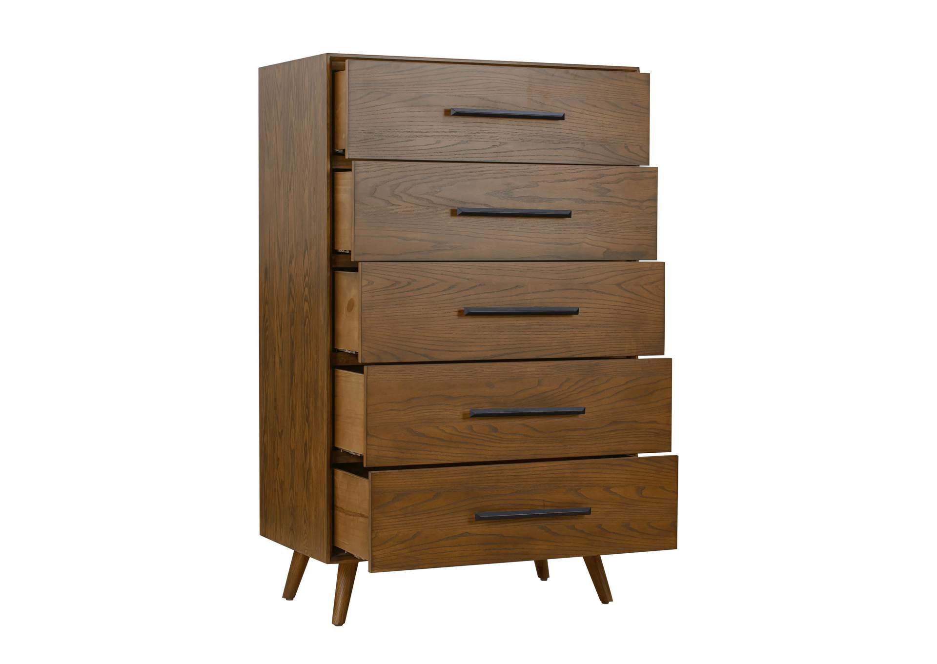 Emery Walnut 5 Drawer Chest image 4