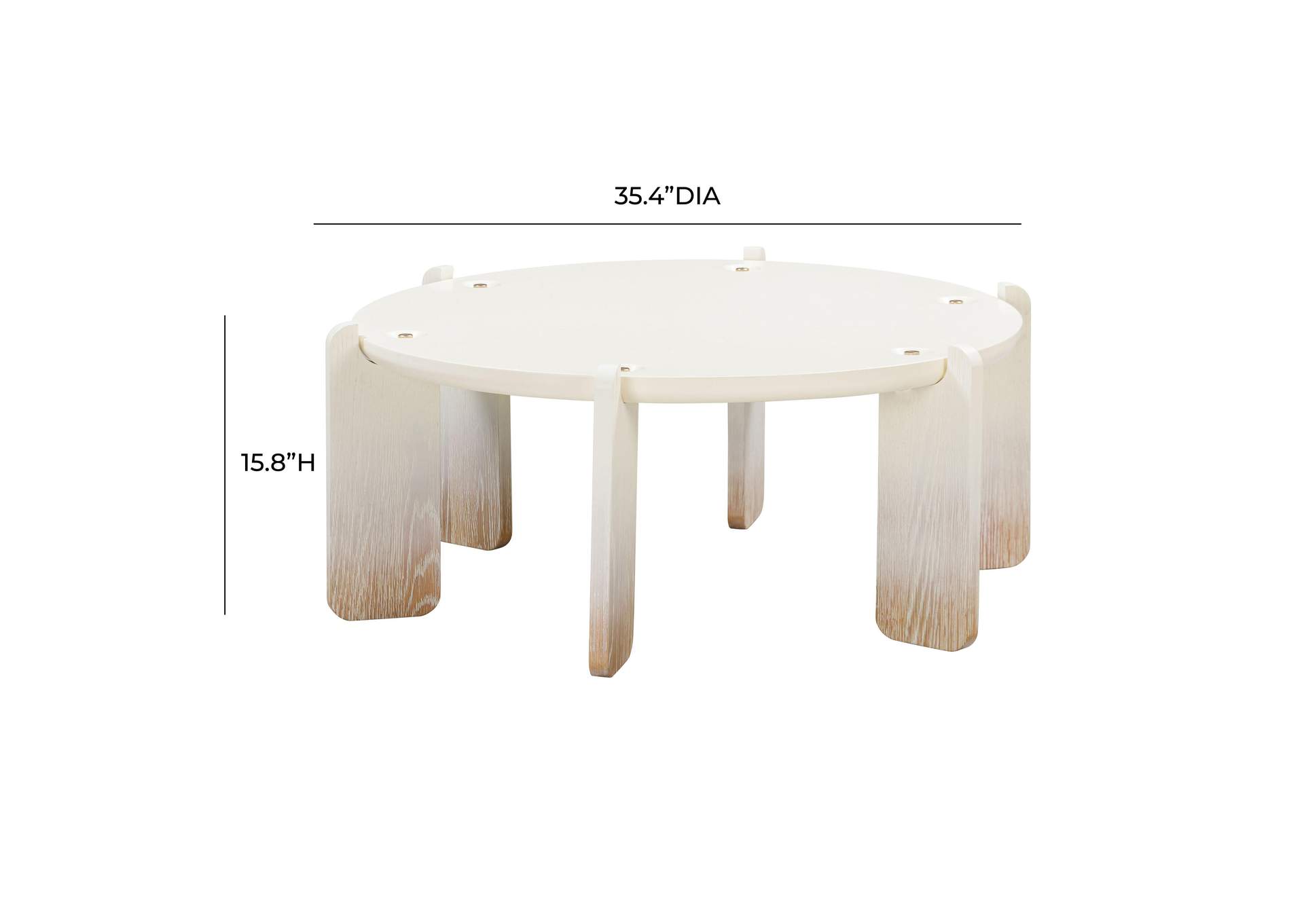 Gloria Cream Oak Coffee Table image 8