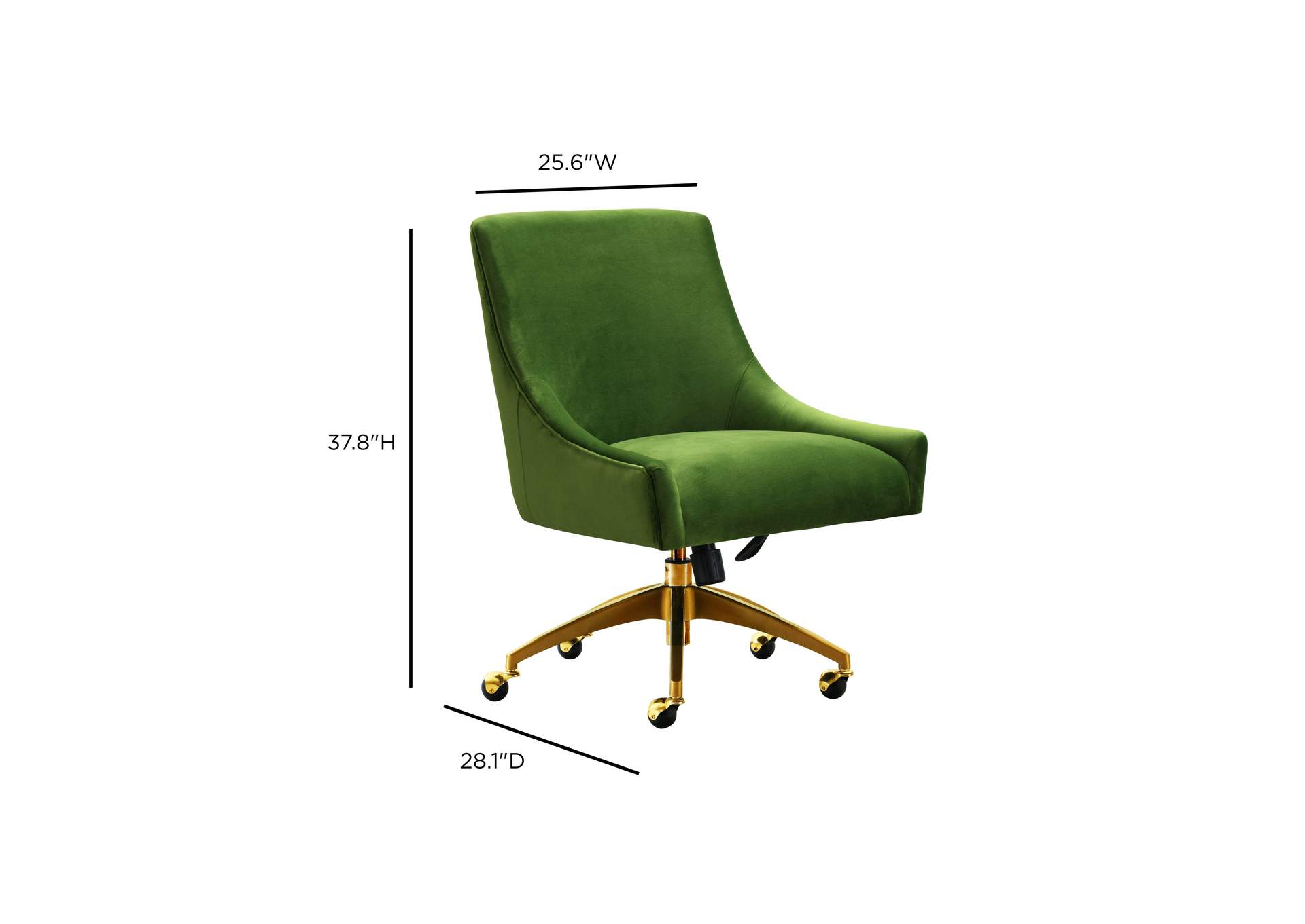 Beatrix Green Office Swivel Chair image 7