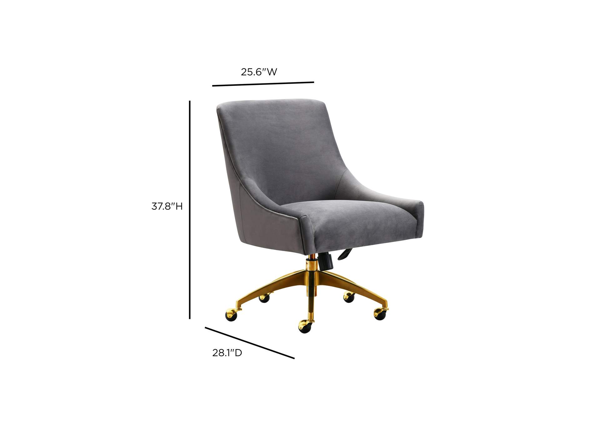 Beatrix Grey Office Swivel Chair image 7