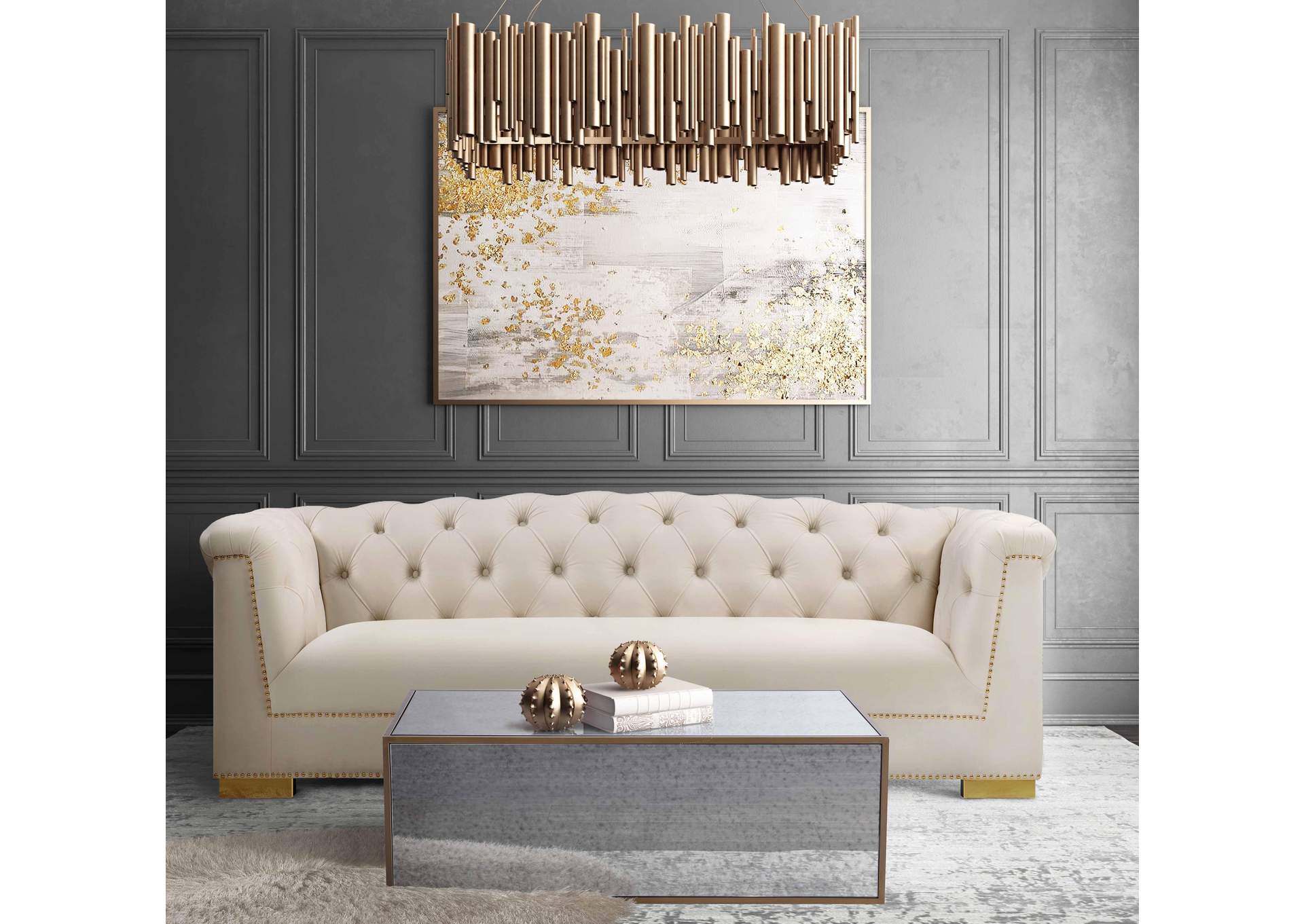 Lana Mirrored Coffee Table image 3