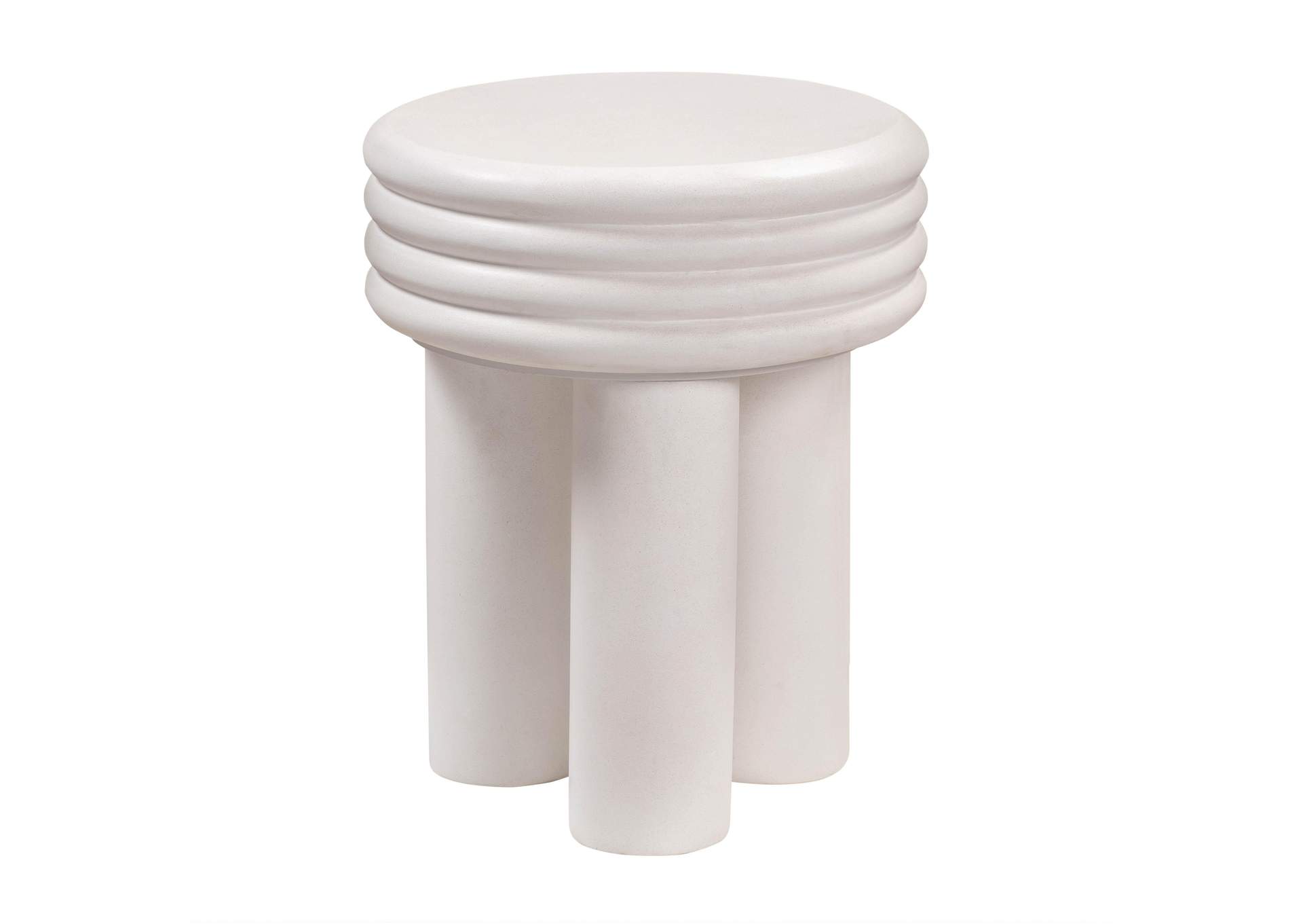 Delta Ivory Concrete Side Table image 1