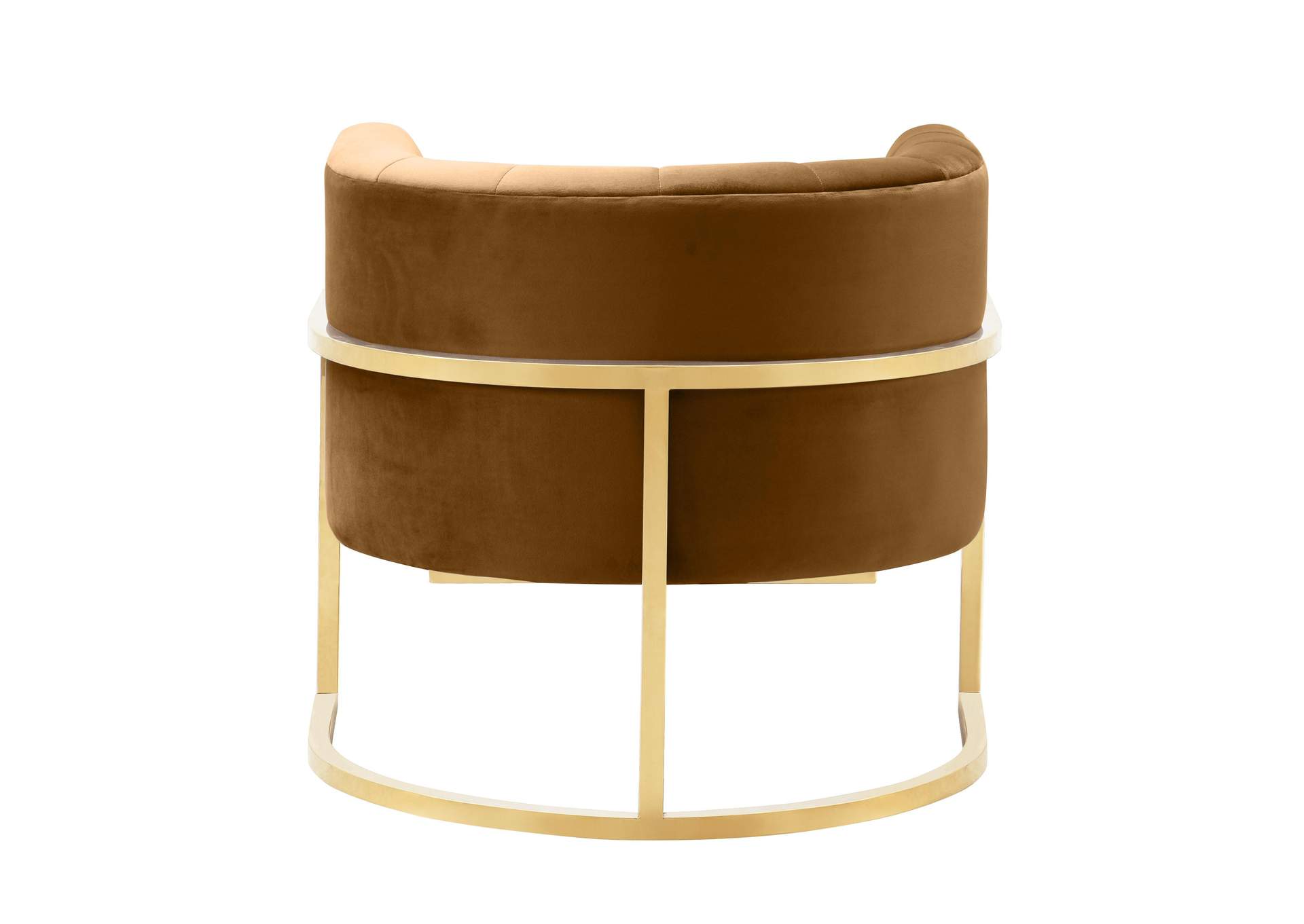 Magnolia Cognac Velvet Chair image 5