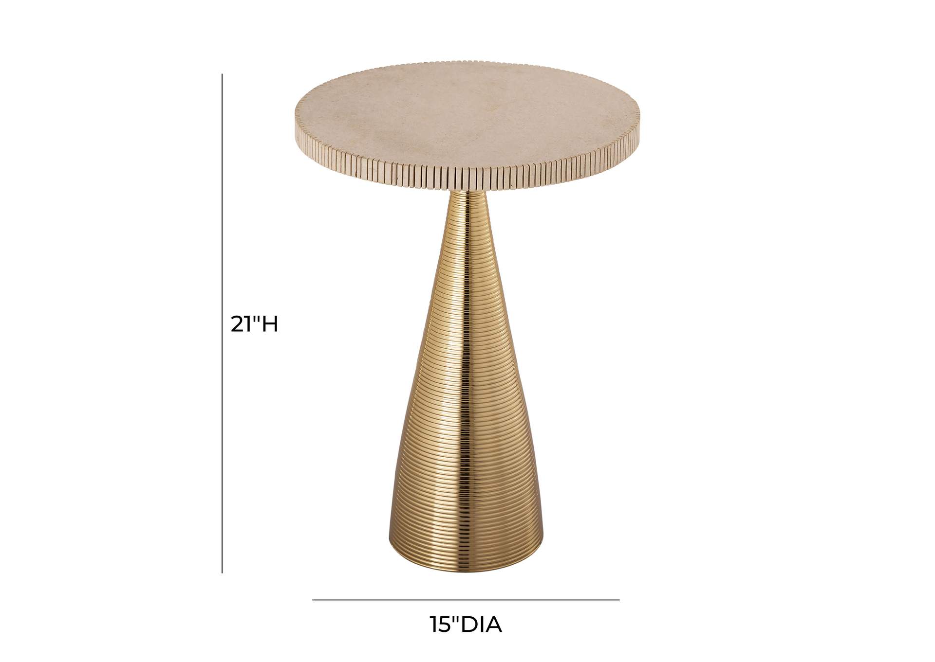 Celeste Ribbed Side Table image 9