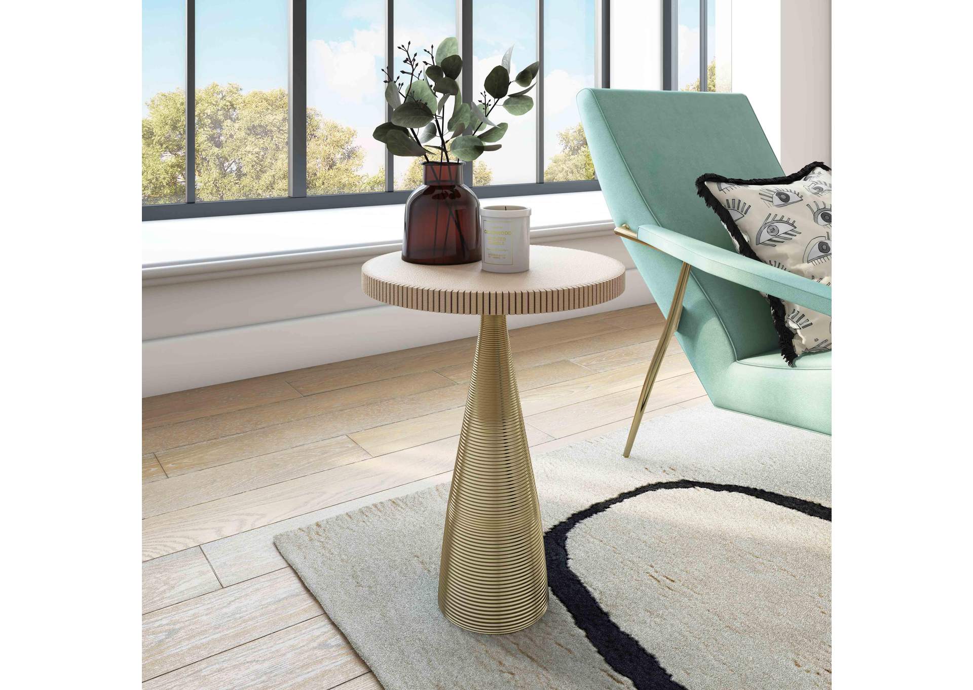 Celeste Ribbed Side Table image 3
