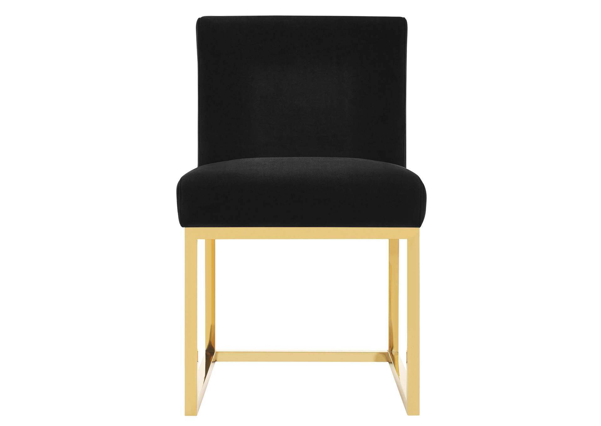 Haute Black Velvet Chair image 4
